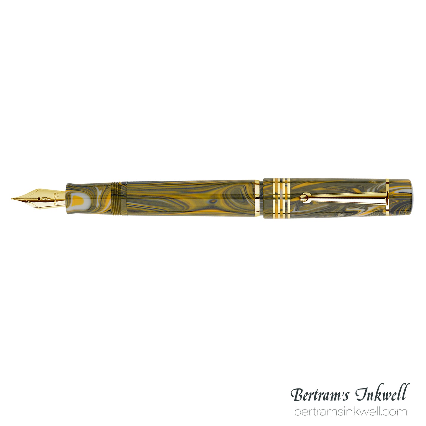 Delta Neo Gallery Four Rings Collection - Marigold Fountain Pen