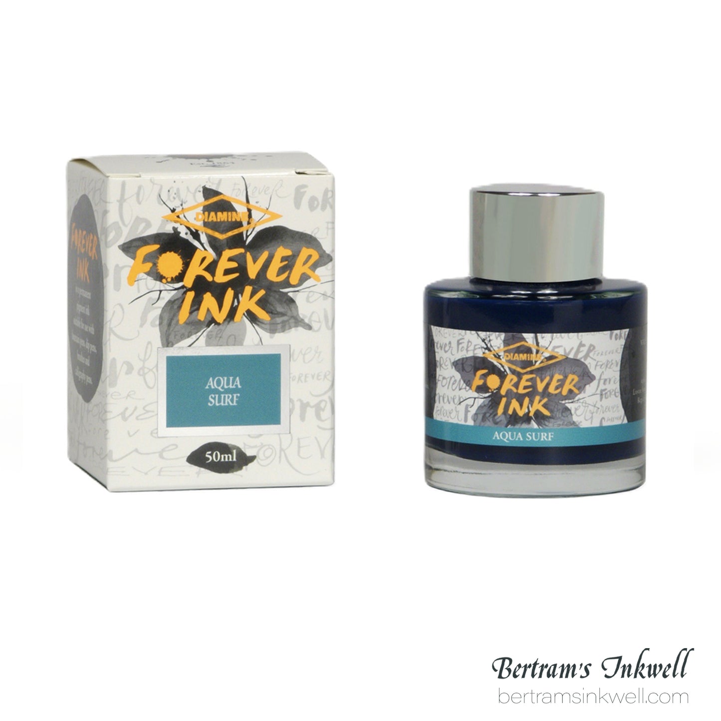 Diamine Forever Permanent Pigment Bottled Ink Aqua Surf 50ml