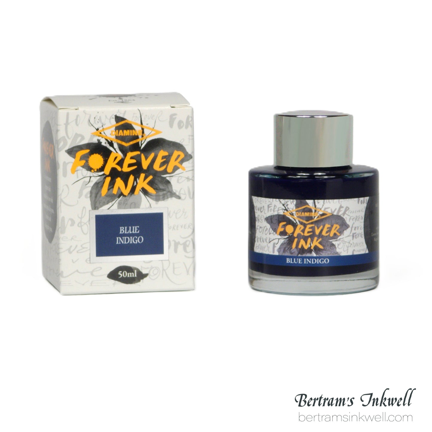 Diamine Forever Permanent Pigment Bottled Ink Blue Indigo 50ml