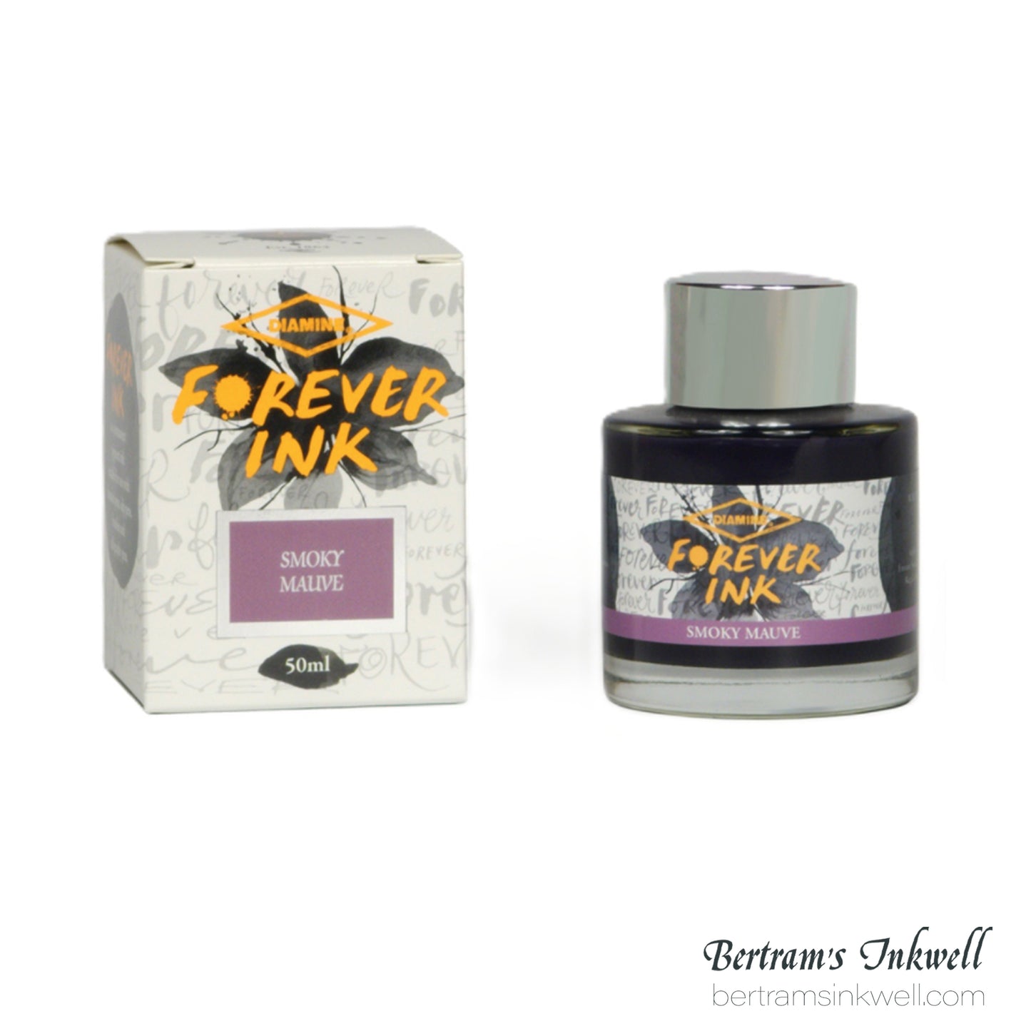 Diamine Forever Permanent Pigment Bottled Ink Smoky Mauve 50ml