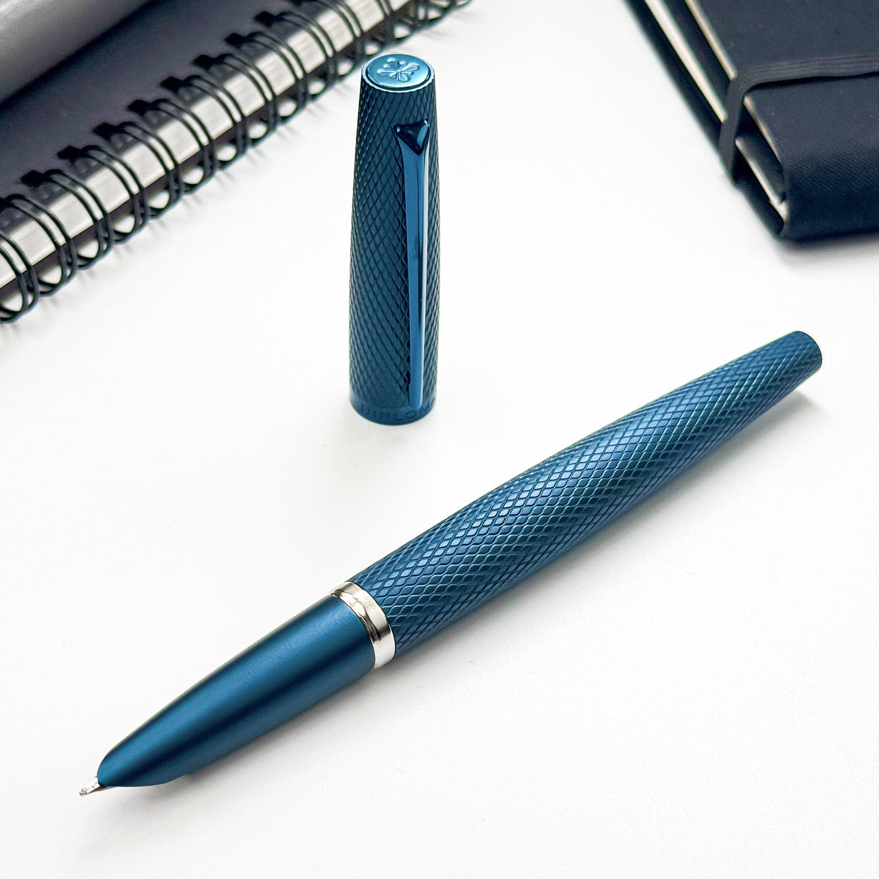 Diplomat Viper Blue Guilloche Fountain Pen