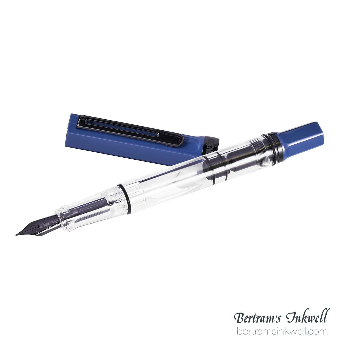 TWSBI Eco Transparent Slate Blue with Onyx Fountain Pen