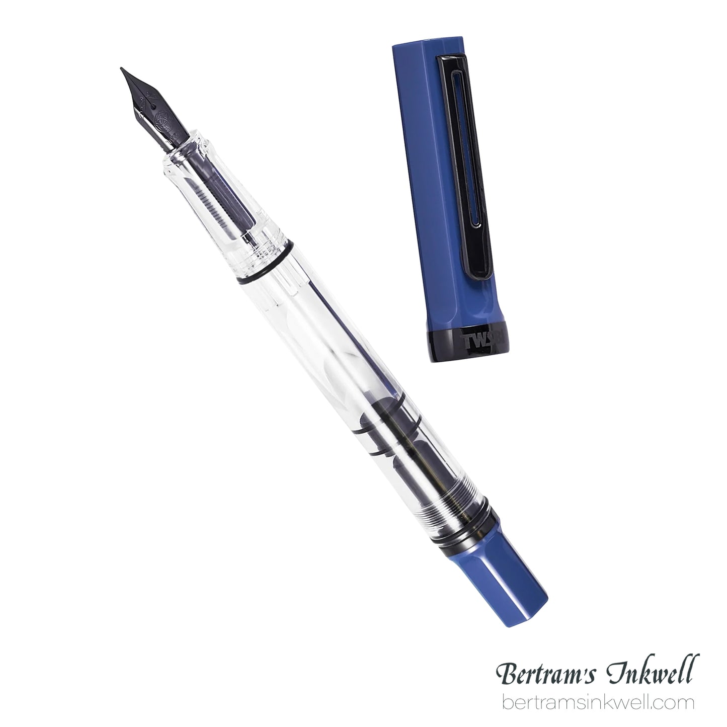 TWSBI Eco Transparent Slate Blue with Onyx Fountain Pen
