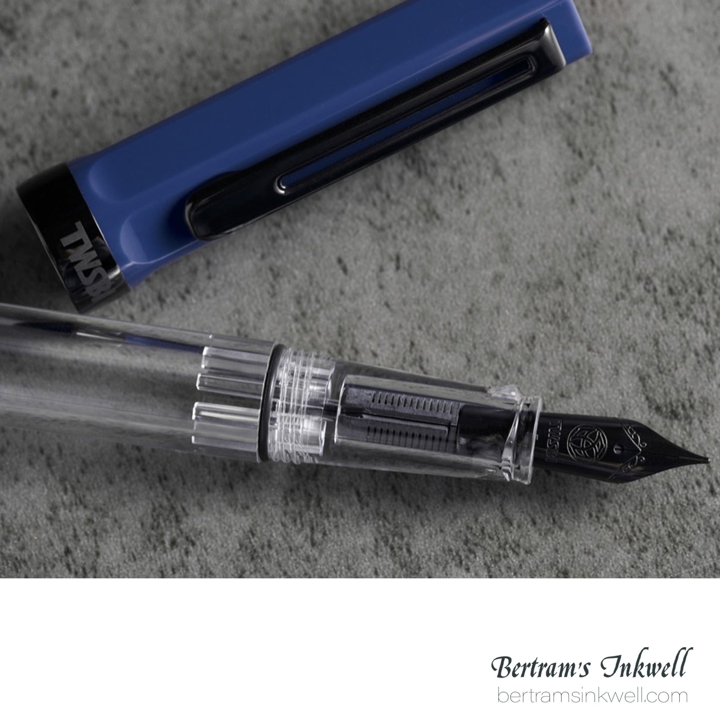 TWSBI Eco Transparent Slate Blue with Onyx Fountain Pen