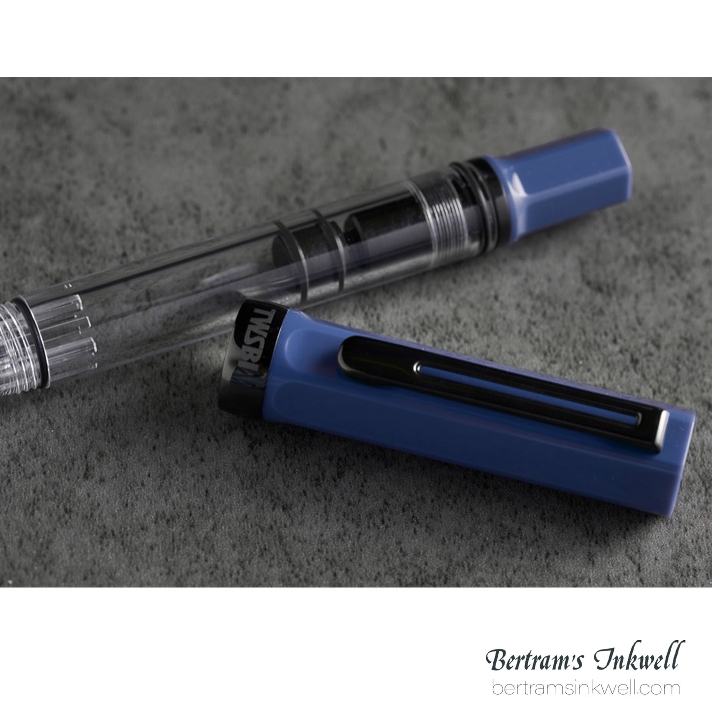 TWSBI Eco Transparent Slate Blue with Onyx Fountain Pen