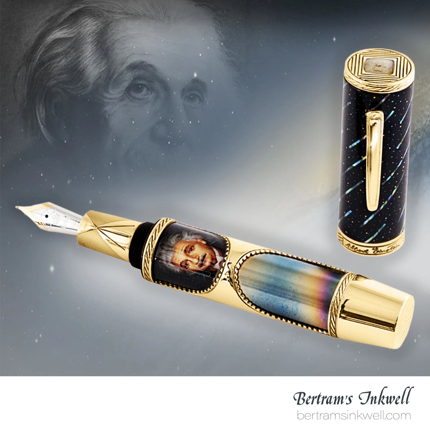Krone Albert Einstein Magnum Gold Limited Edition Fountain Pen, 2005