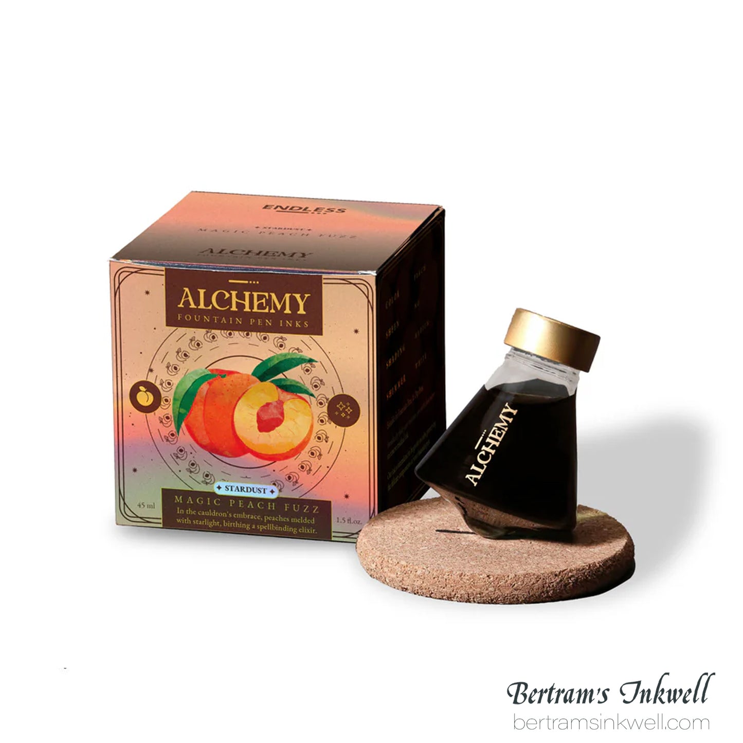 Endless Alchemy Fountain Pen Inks - Stardust - Magic Peach Fuzz 45 ml