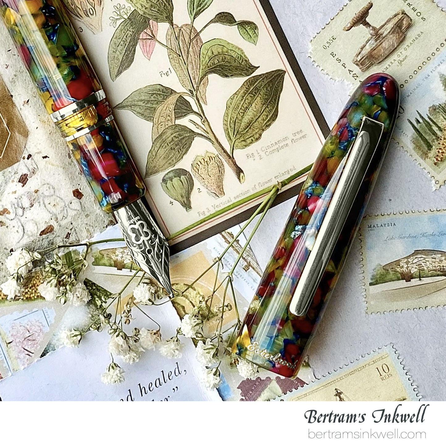 Esterbrook Estie Botanical Gardens Palladium Trim Fountain Pen