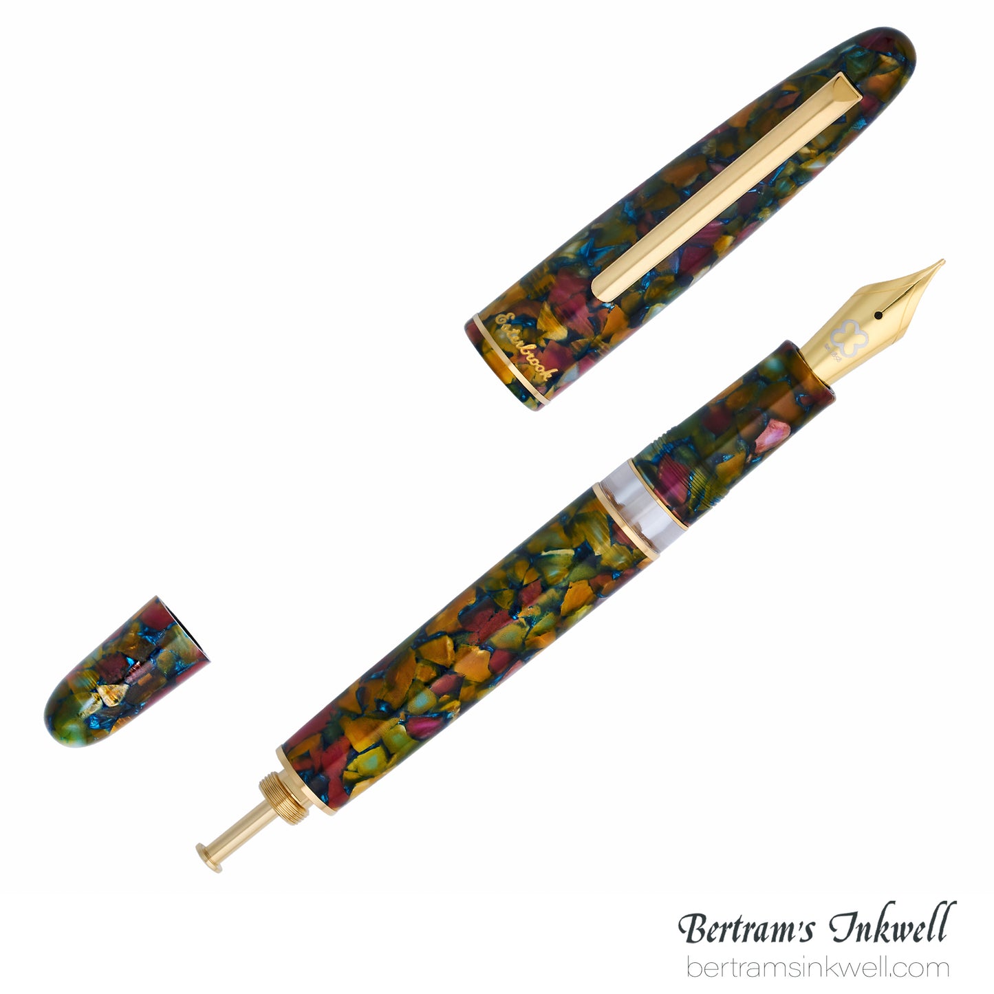 Esterbrook Estie Botanical Gardens Gold Trim Button-Piston Fountain Pen