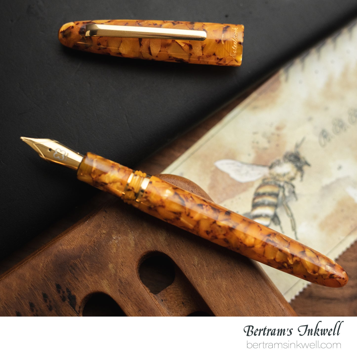 Esterbrook Estie Honeycomb Regular Size Gold Trim Fountain Pen