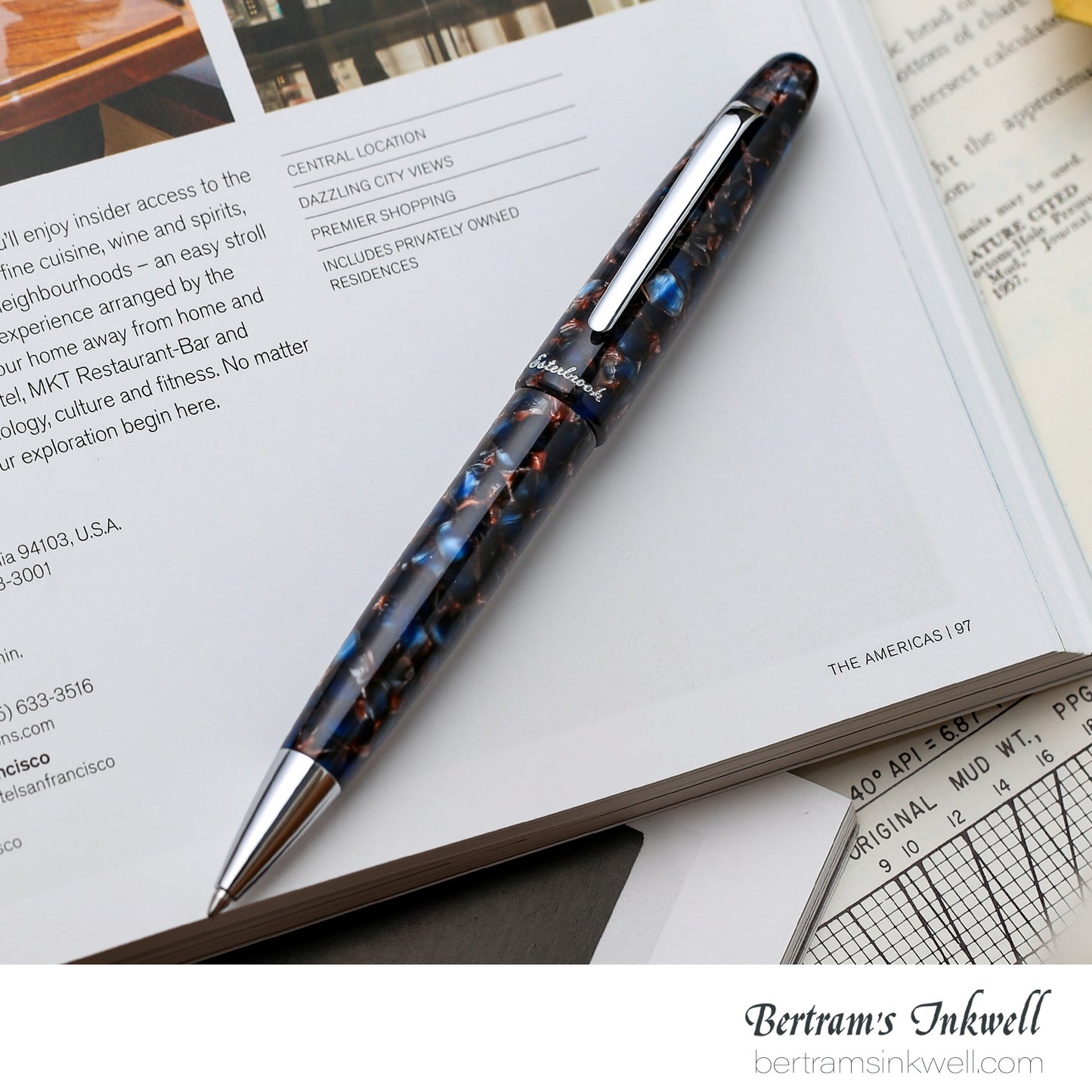 Esterbrook Estie Nouveau Bleu Palladium Trim Ballpoint