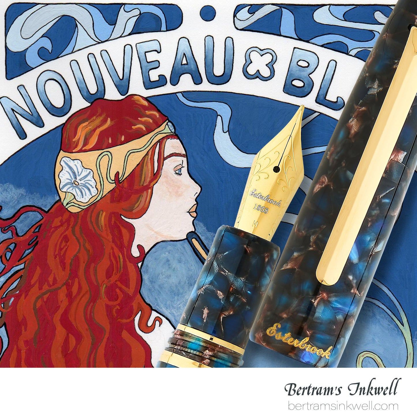 Esterbrook Estie Nouveau Bleu Gold Trim Fountain Pen
