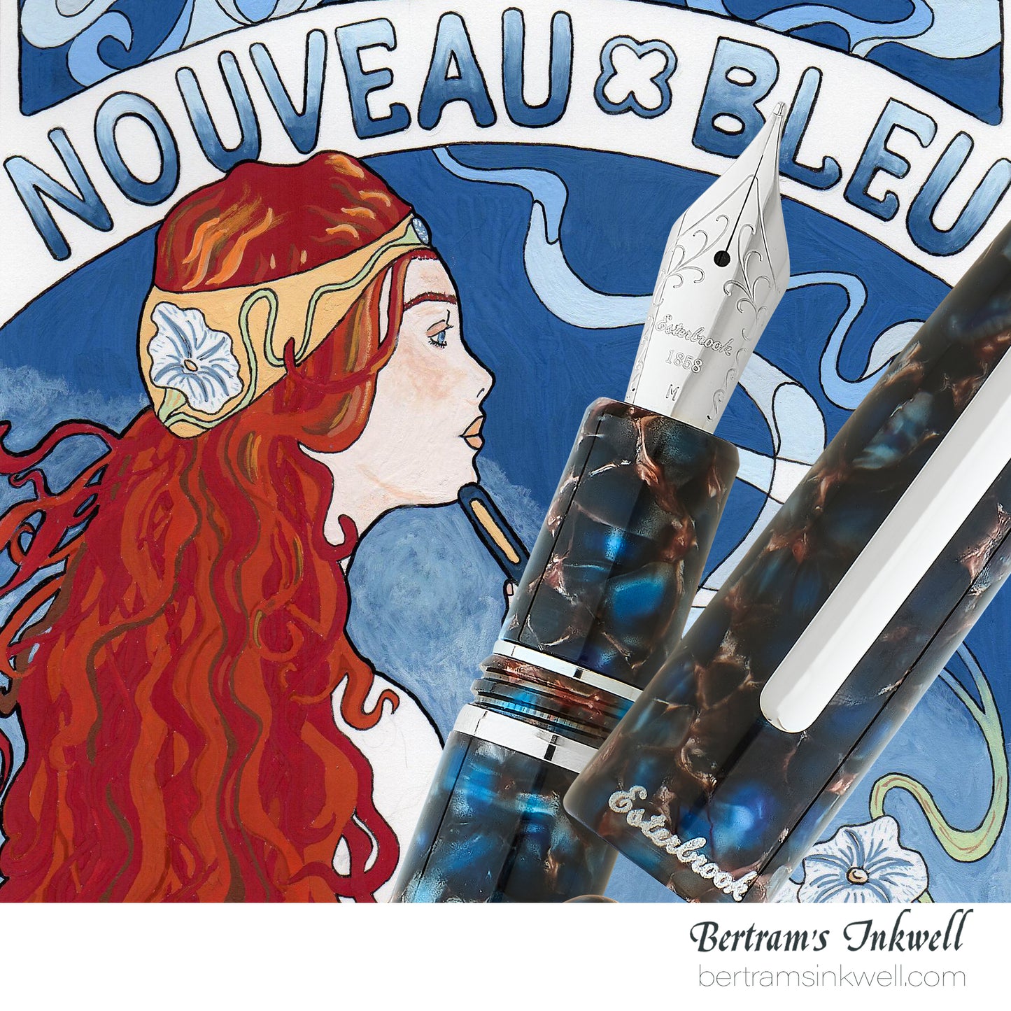 Esterbrook Estie Nouveau Bleu Palladium Trim Fountain Pen