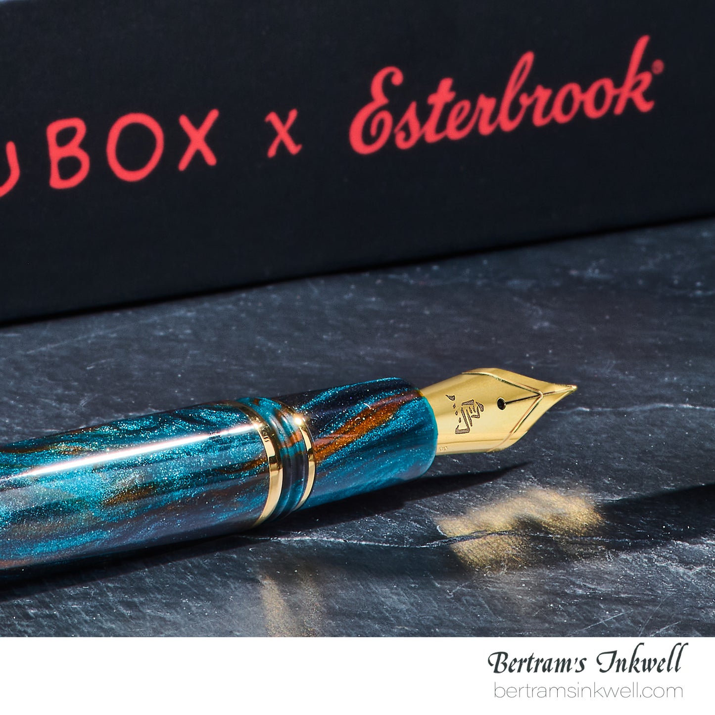 Esterbrook x Bungubox Estie Kachofugetsu Kingfisher Fountain Pen