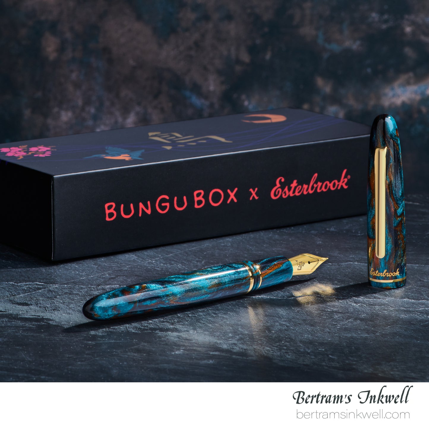 Esterbrook x Bungubox Estie Kachofugetsu Kingfisher Fountain Pen