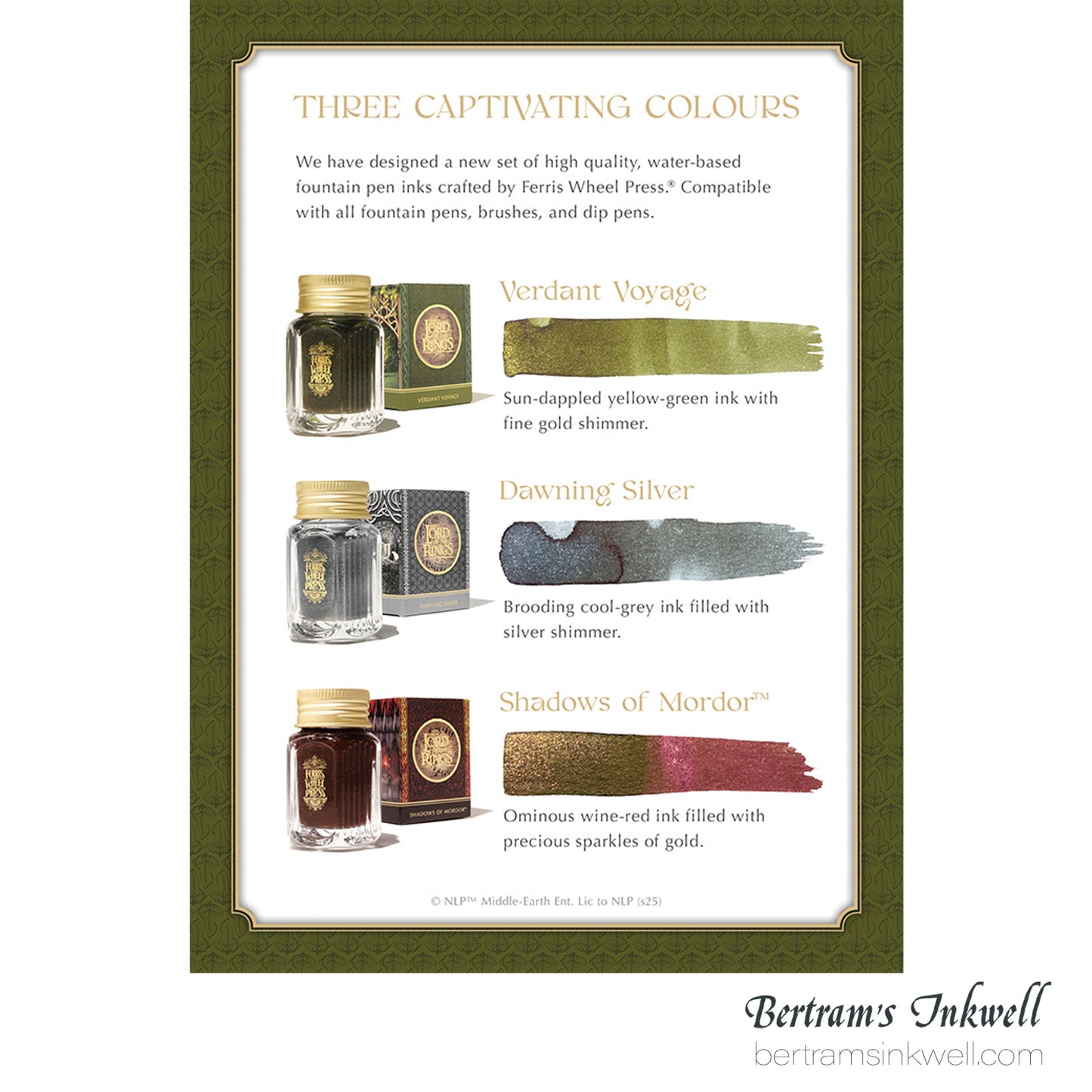 Ferris Wheel Press x Lord of the Rings - Verdant Voyage - 28 ml Ink Bottle