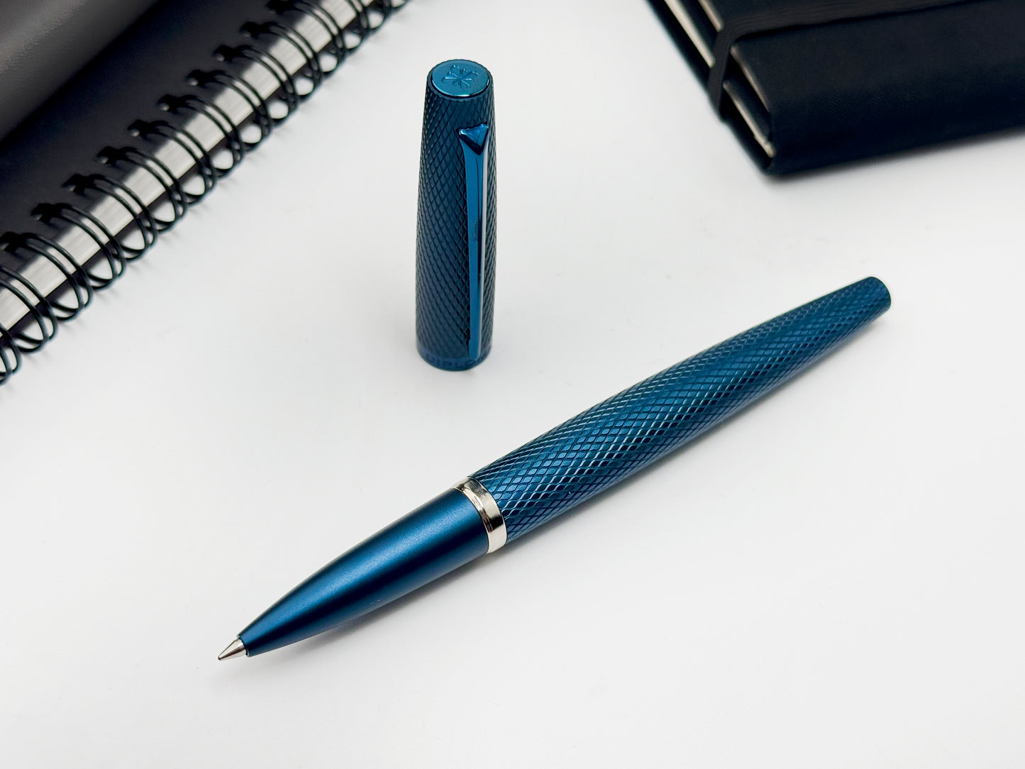 Diplomat Viper Blue Guilloche Rollerball