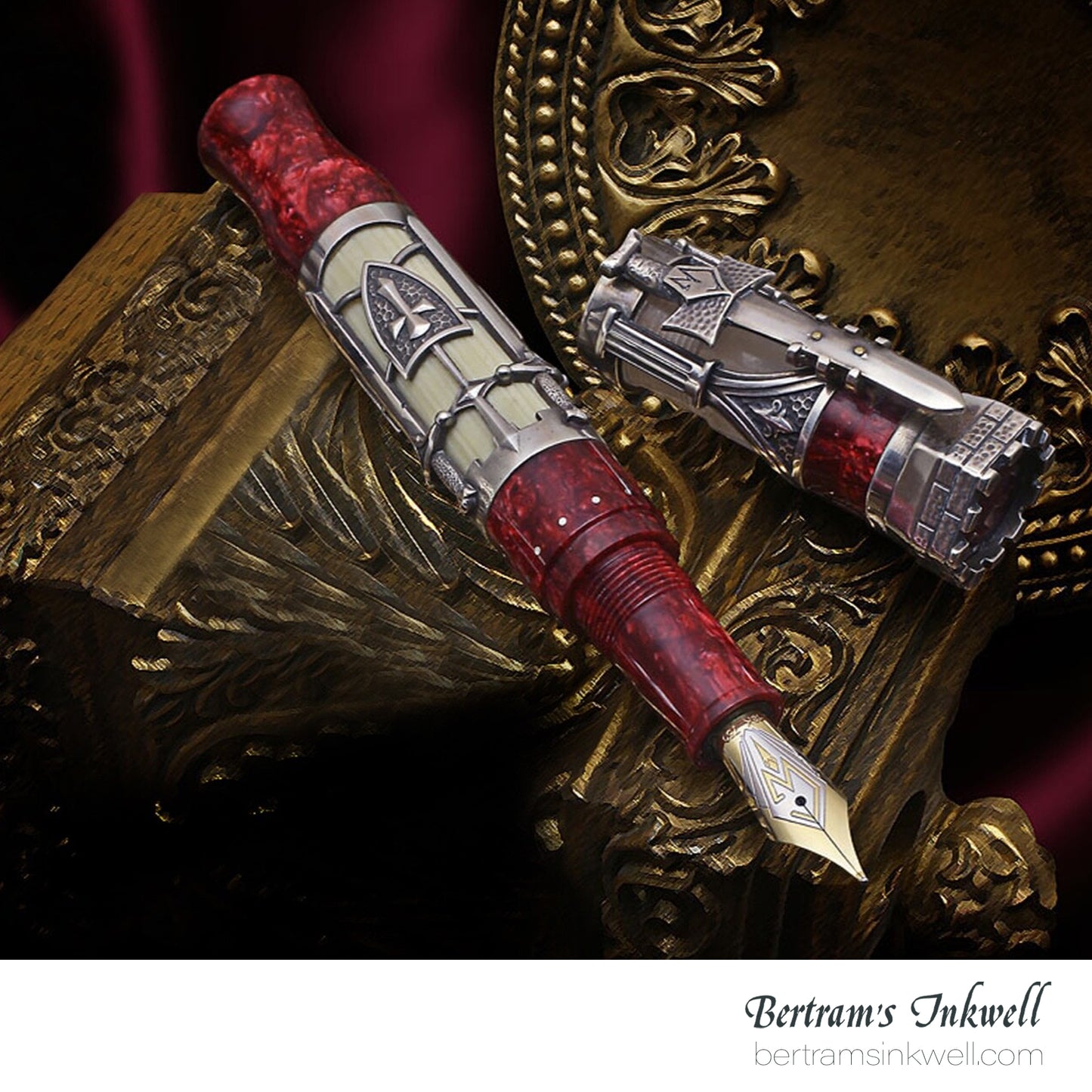 Gisi Pen Company Knights Templar Camelot Ivory Limited Edition Fountain Pen 2006