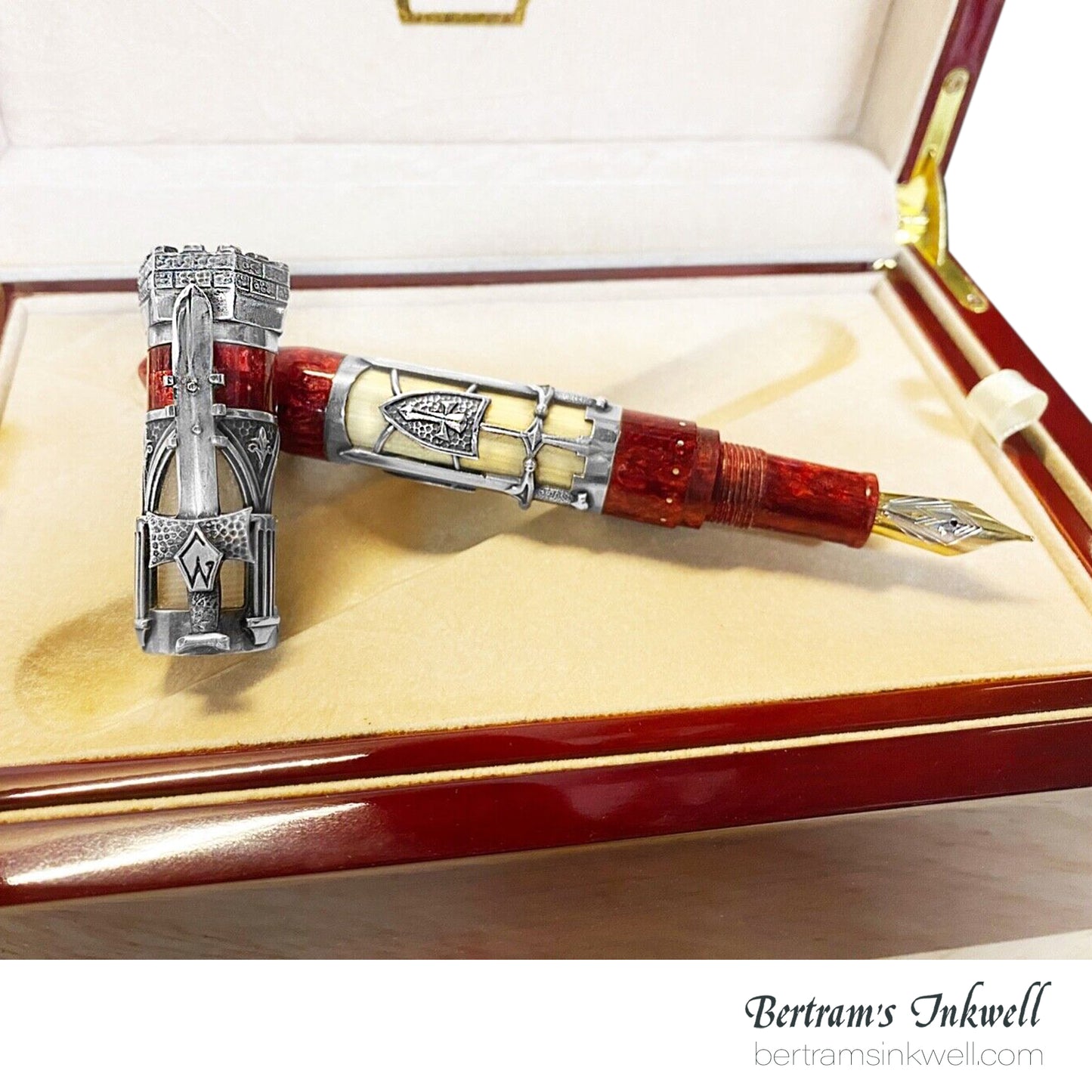 Gisi Pen Company Knights Templar Camelot Ivory Limited Edition Fountain Pen 2006