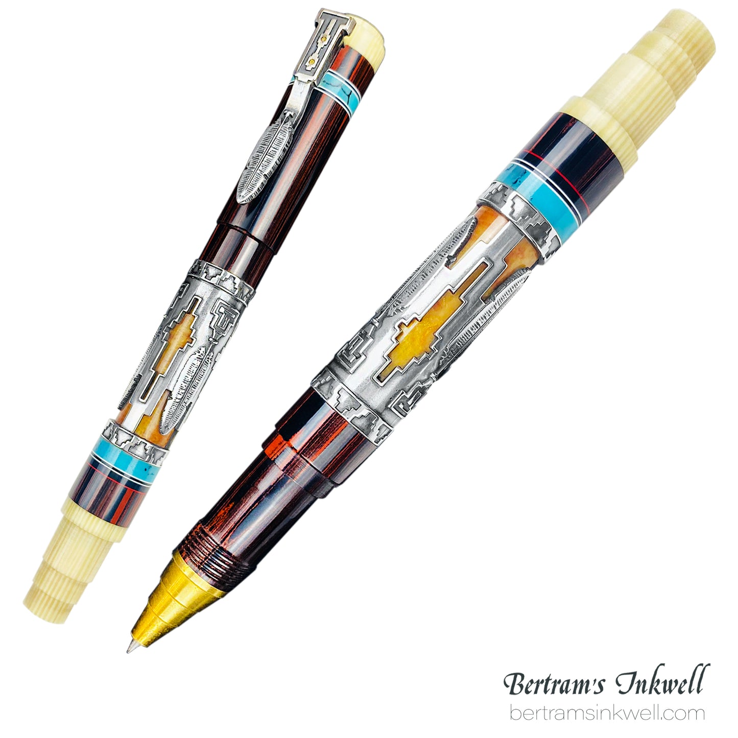 Gisi Pen Company Native American Aztec Limited Edition Rollerball Pen, 2007