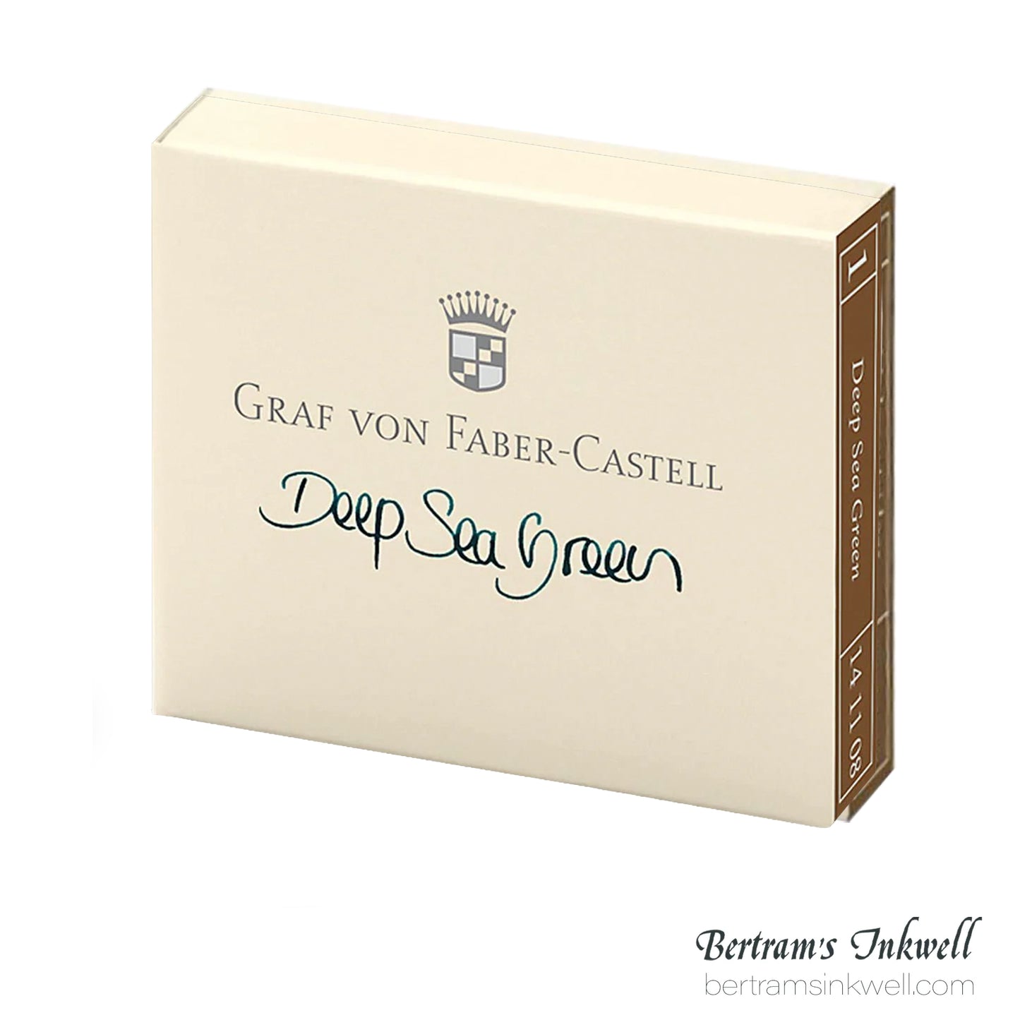 Graf von Faber-Castell Deep Sea Green Ink Cartridges (6 per box)