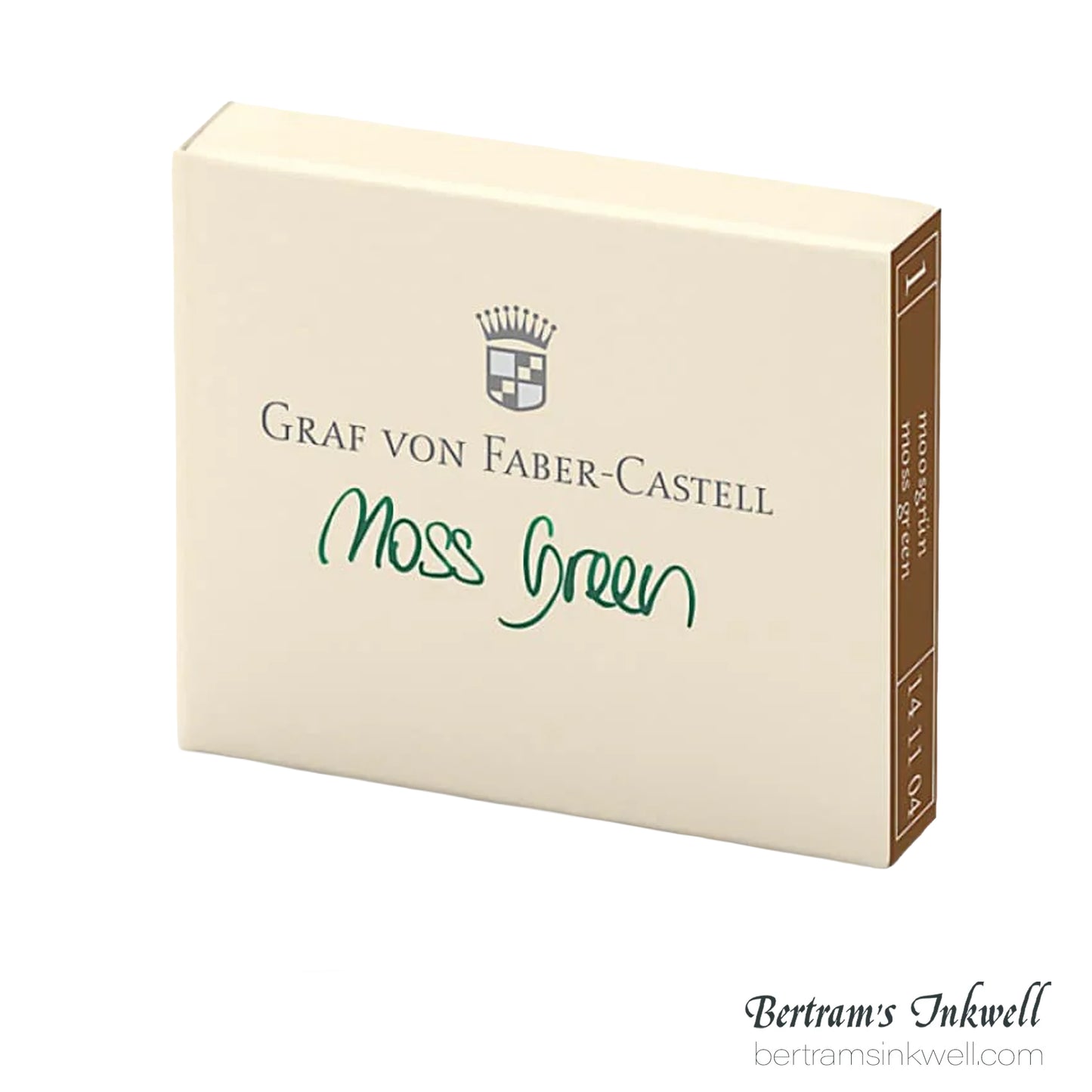 Graf von Faber-Castell Moss Green Ink Cartridges (6 per box)