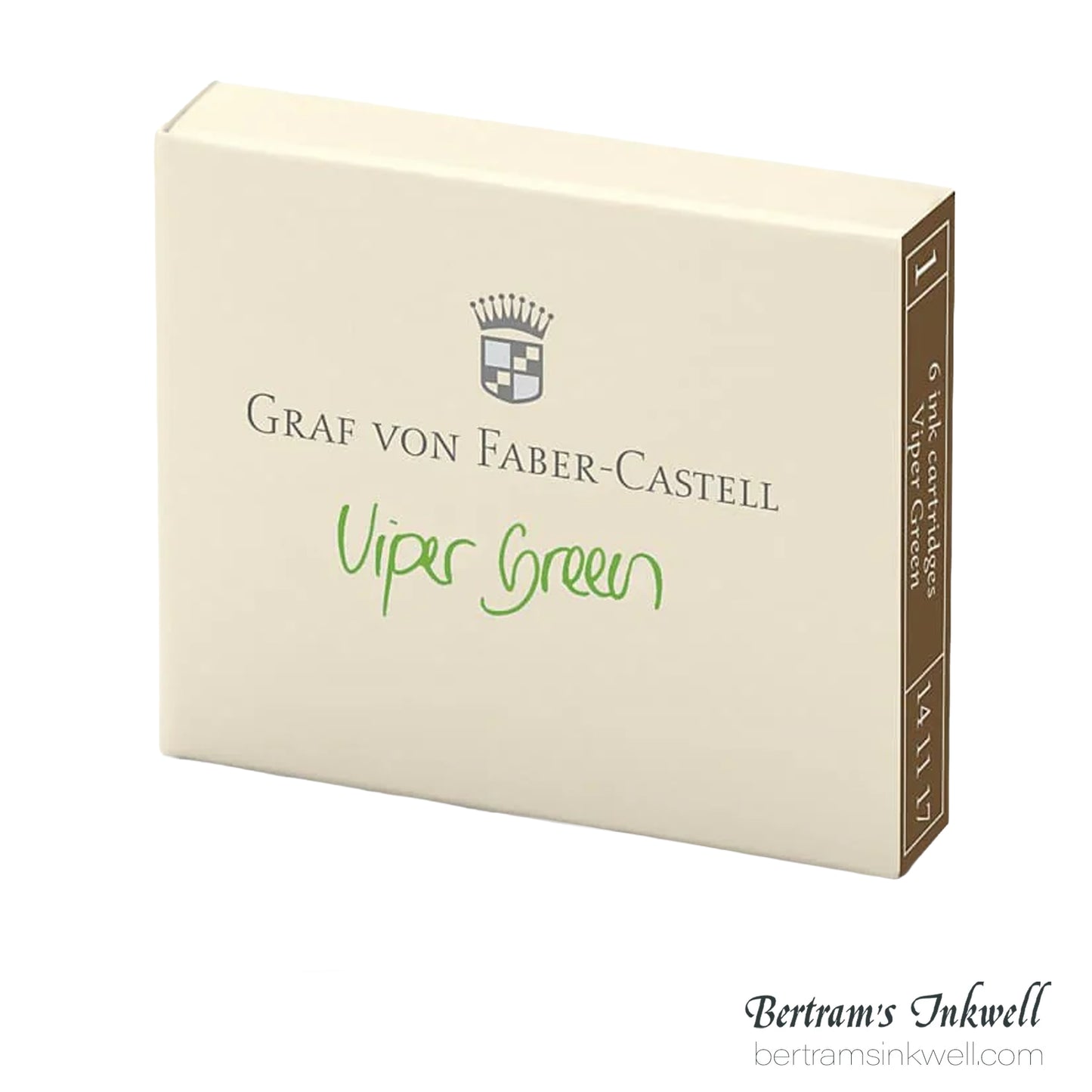 Graf von Faber-Castell Viper Green Ink Cartridges (6 per box)