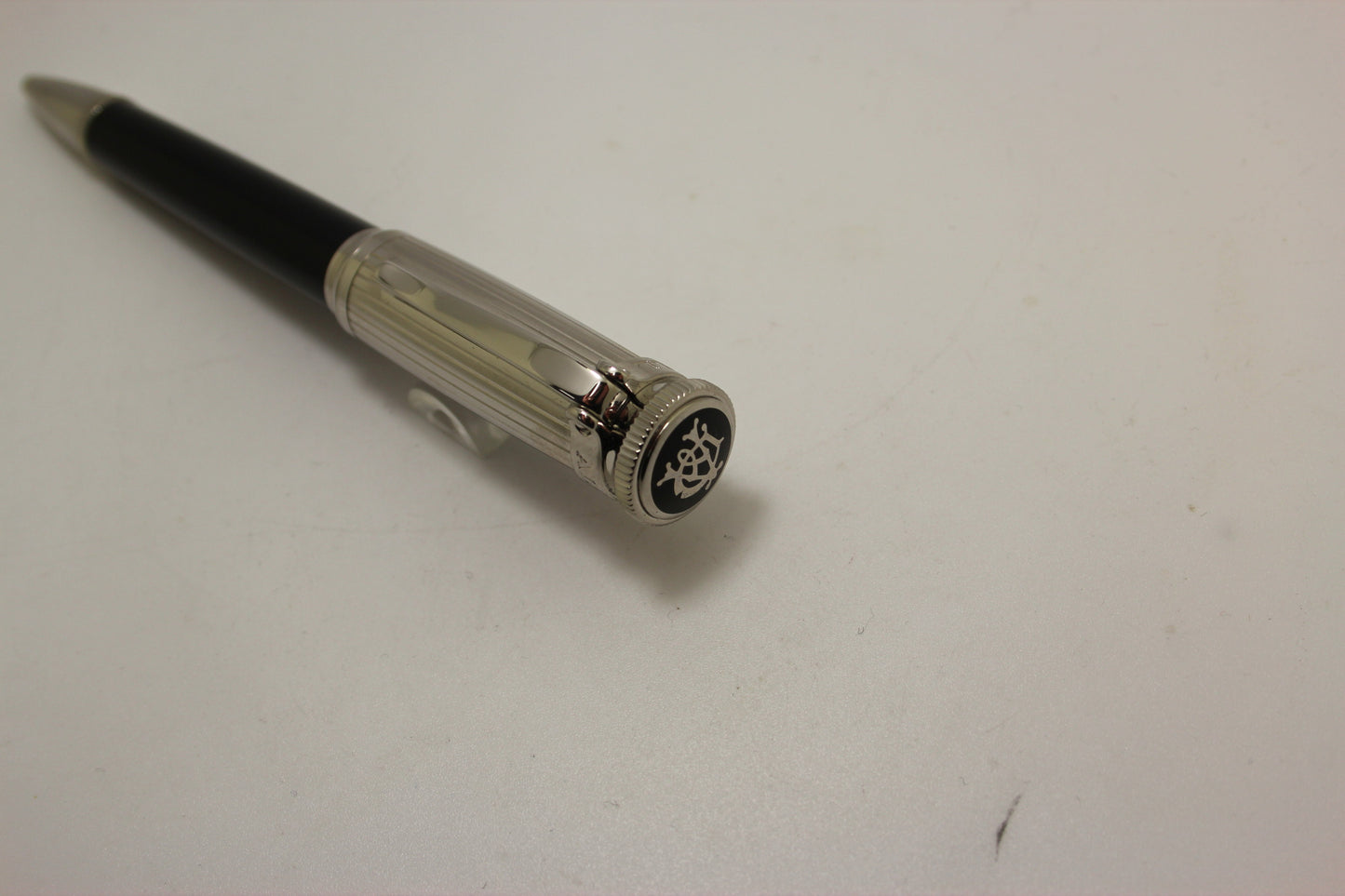 Dunhill Sentryman Silver Pinstripe Cap Ballpoint