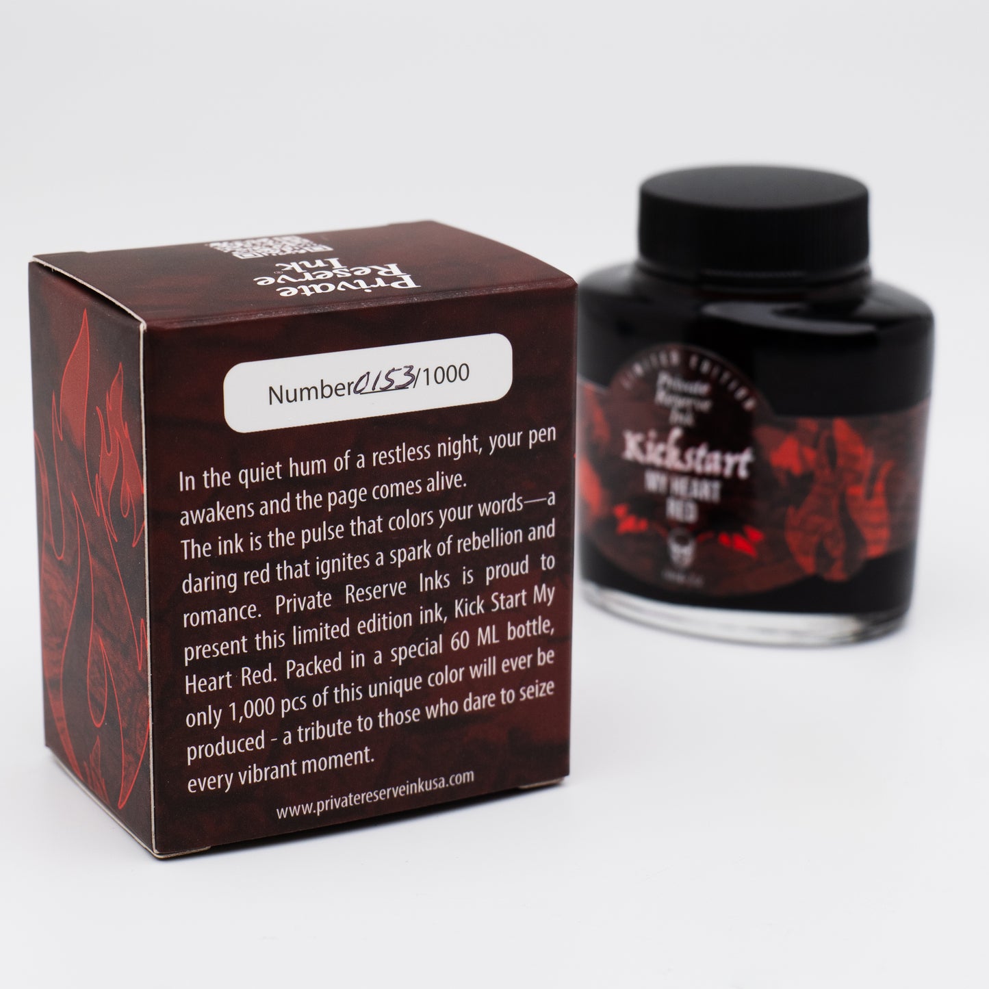 Private Reserve Kickstart My Heart Red Bottled Ink