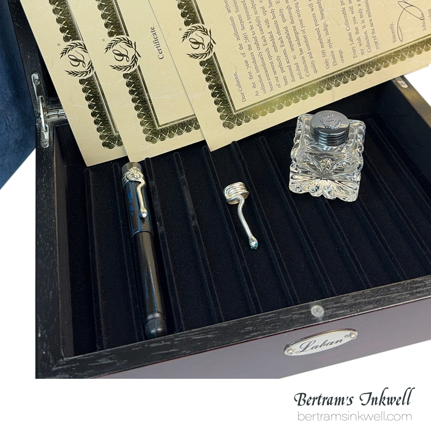 Laban Ebonite Serpent Quartet Limited Edition Rollerball Pen Set 2001