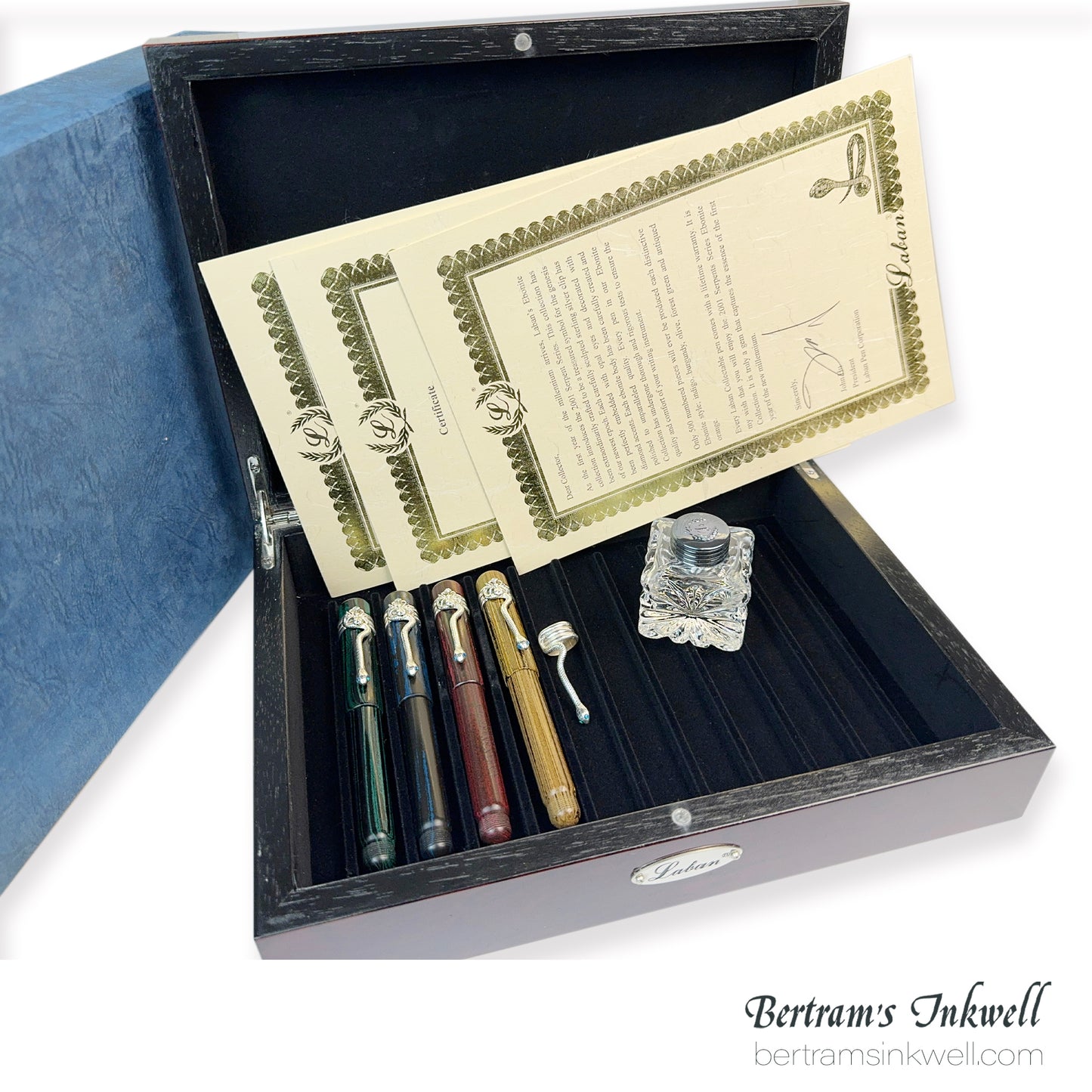 Laban Ebonite Serpent Quartet Limited Edition Rollerball Pen Set 2001