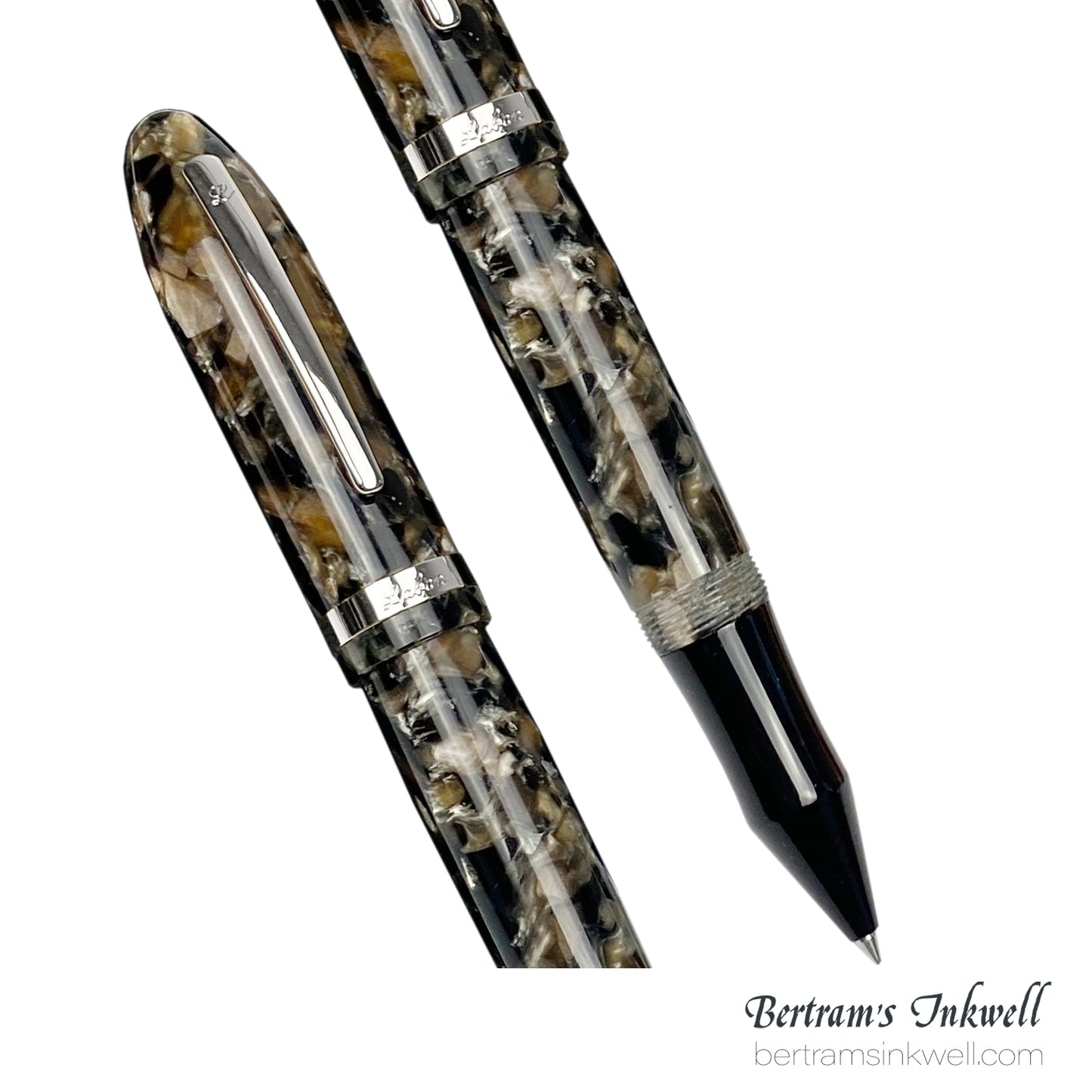 Laban Mento Celebration Shell Rollerball With Leather Pen Case