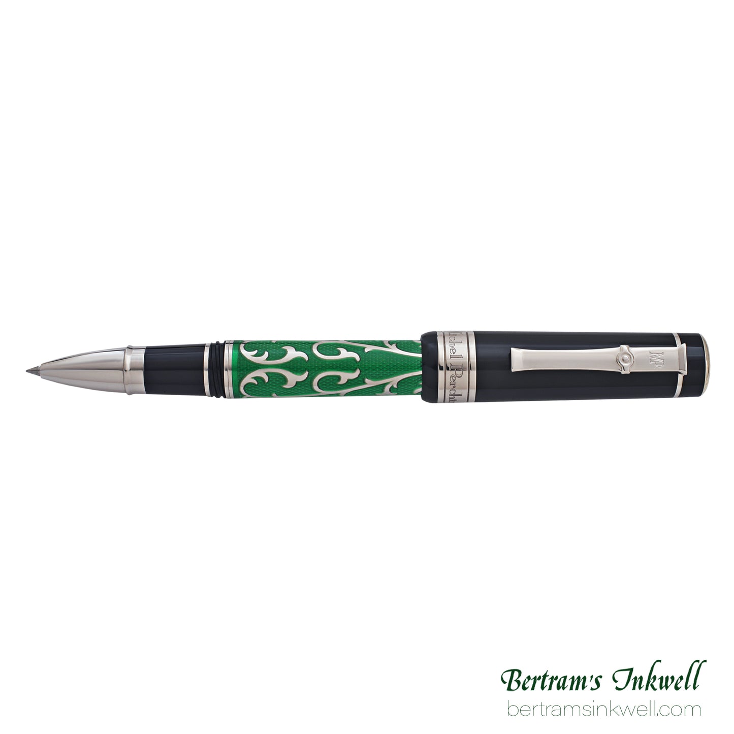 Michel Perchin MP4 Emerald Green Enamel Rhodium Limited Edition Rollerball Pen, 2005
