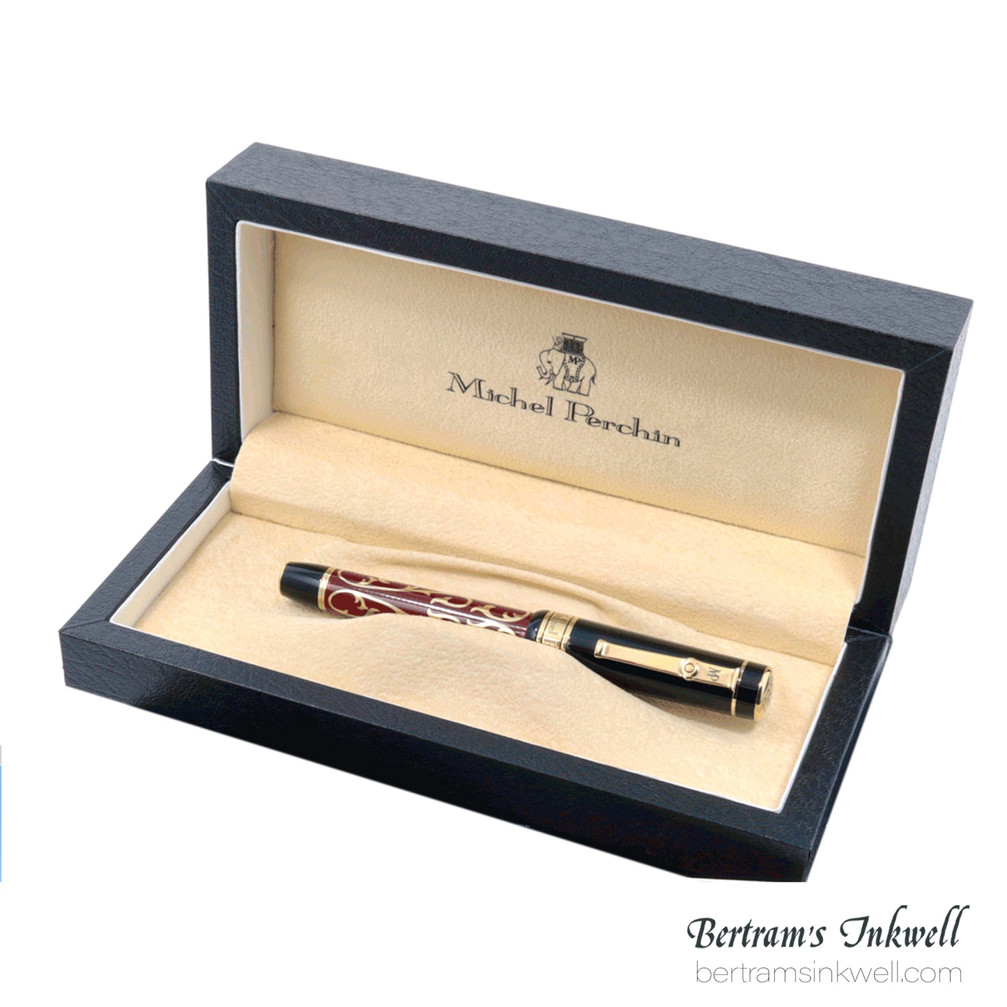 Michel Perchin MP4 Ruby Red Enamel 22K Vermeil Limited Edition Rollerball Pen, 2005