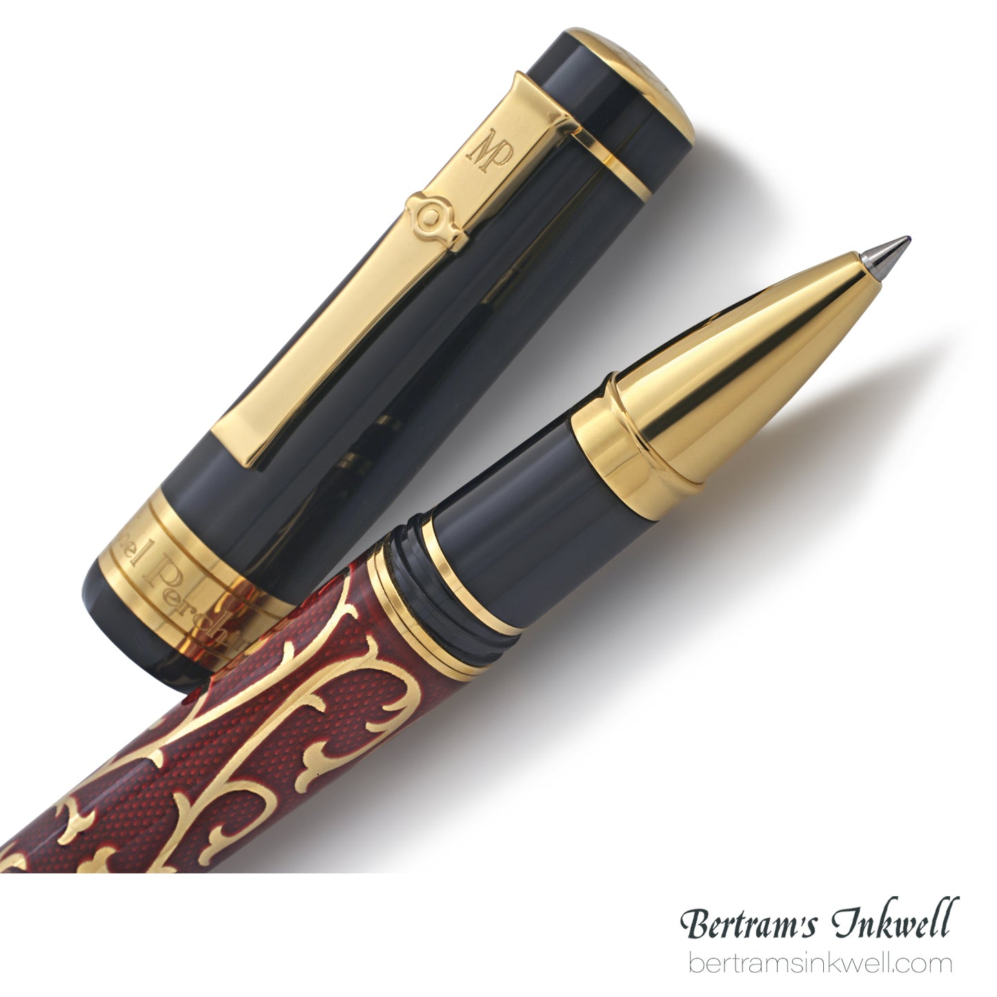 Michel Perchin MP4 Ruby Red Enamel 22K Vermeil Limited Edition Rollerball Pen, 2005