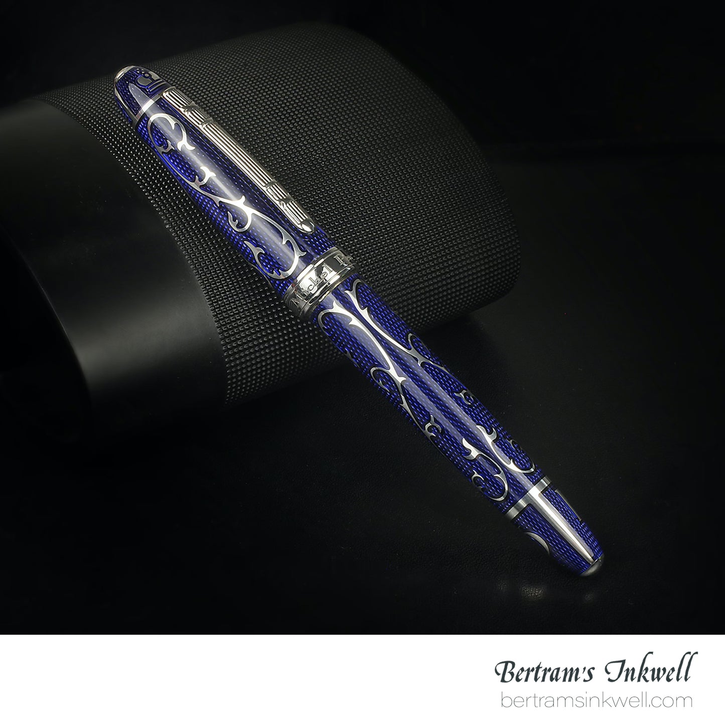 Michel Perchin Royal Blue Monogram Limited Edition Fountain Pen, 1997