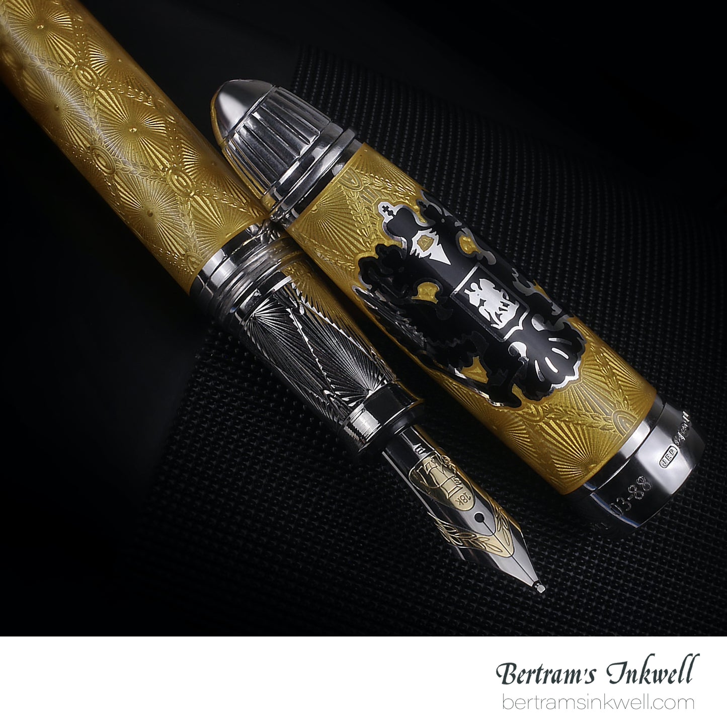 Michel Perchin Russian Eagle Coronation Yellow Limited Edition Fountain Pen, 2006