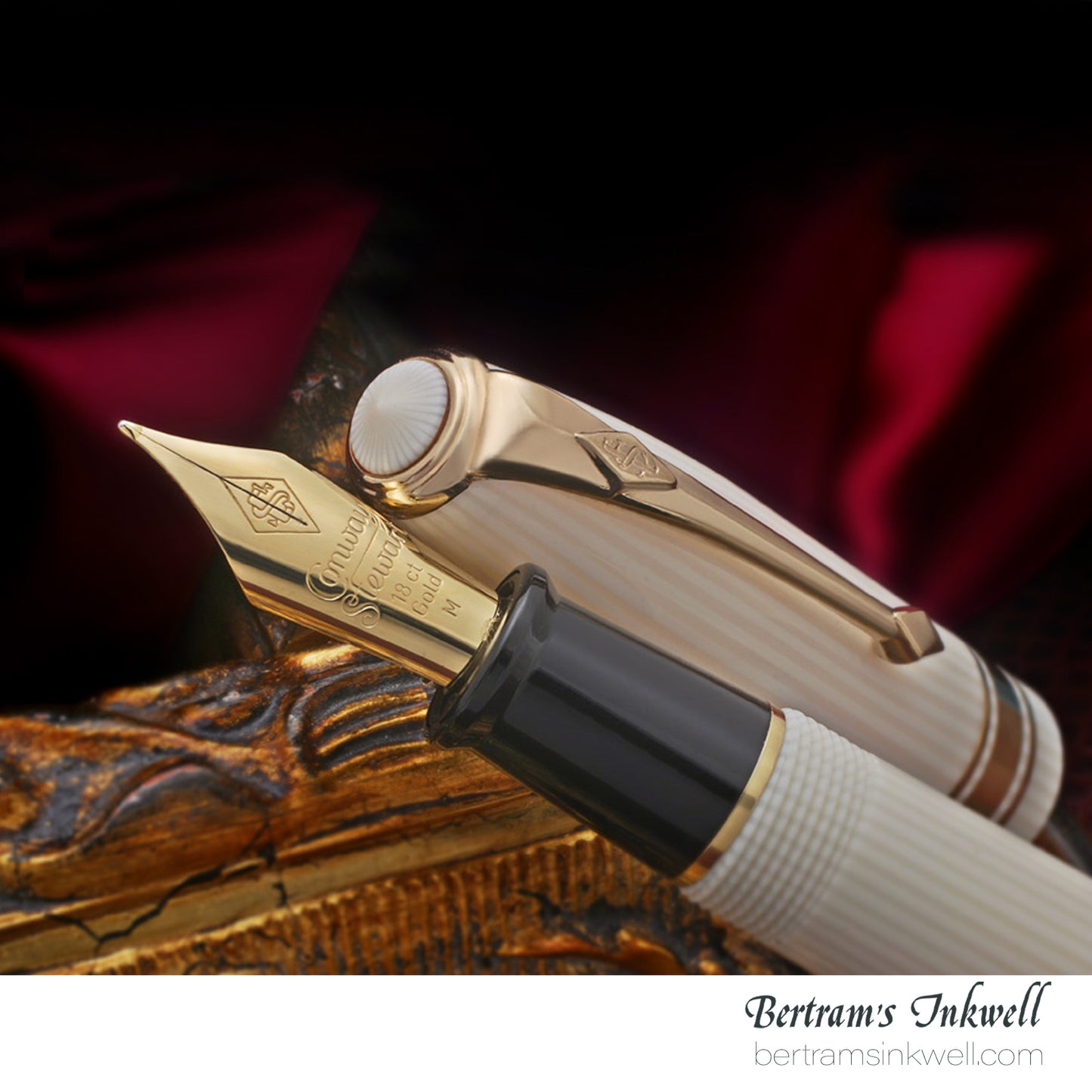 Conway Stewart Model 100 White Casein Fountain Pen, 2006