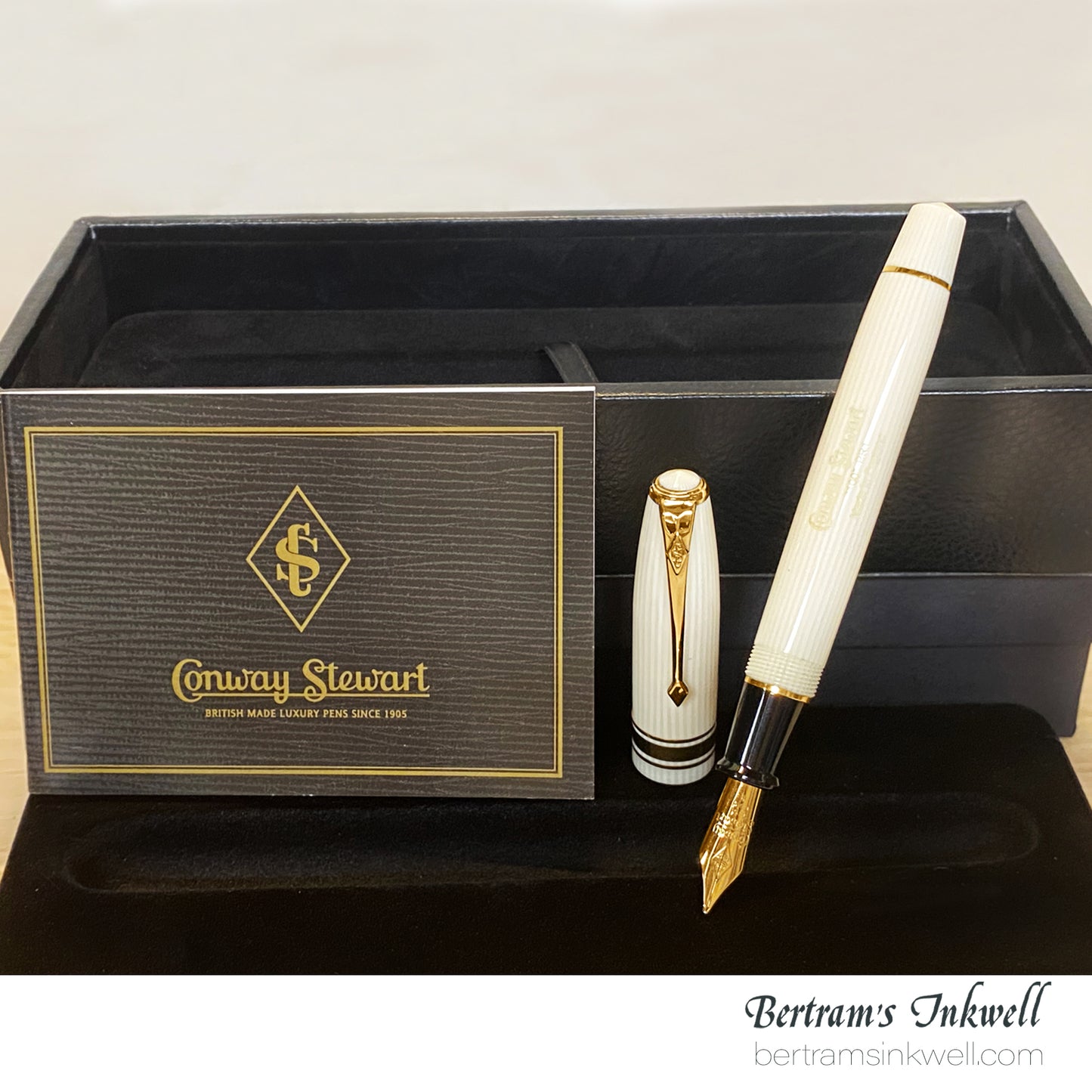 Conway Stewart Model 100 White Casein Fountain Pen, 2006