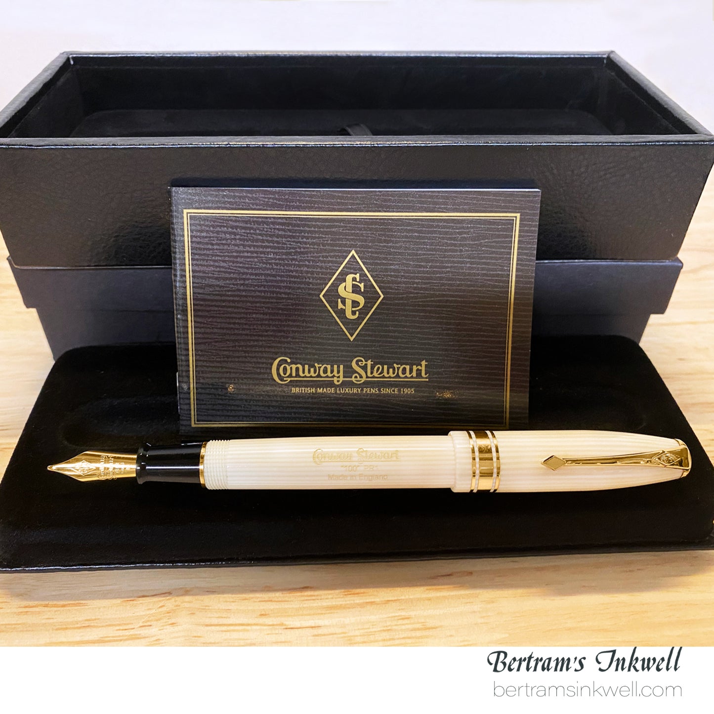 Conway Stewart Model 100 White Casein Fountain Pen, 2006