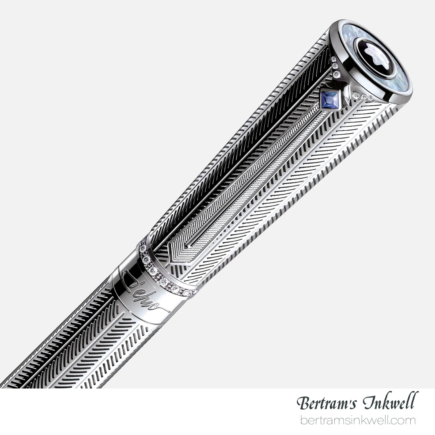 Montblanc Marlene Dietrich 1901 Silver and Diamonds Limited Edition Fountain Pen 101402, 2007