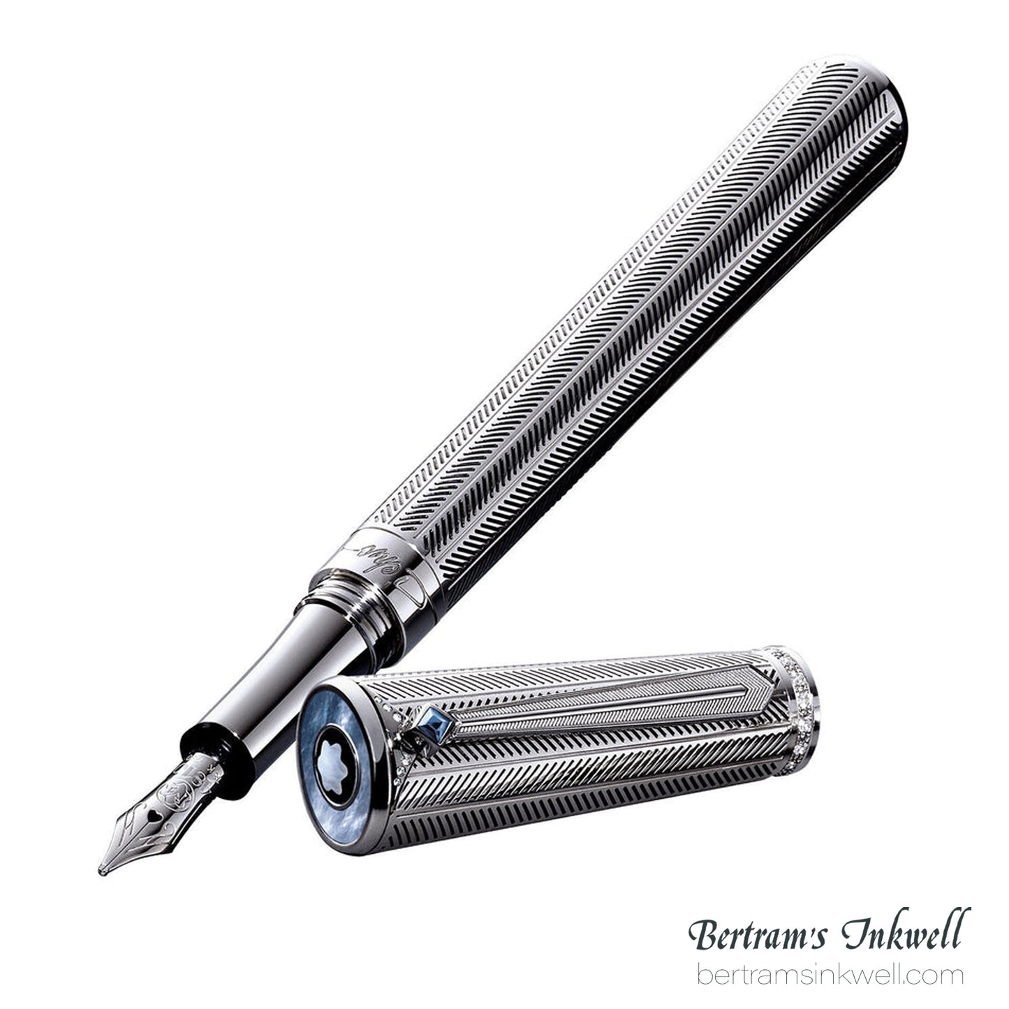 Montblanc Marlene Dietrich 1901 Silver and Diamonds Limited Edition Fountain Pen 101402, 2007