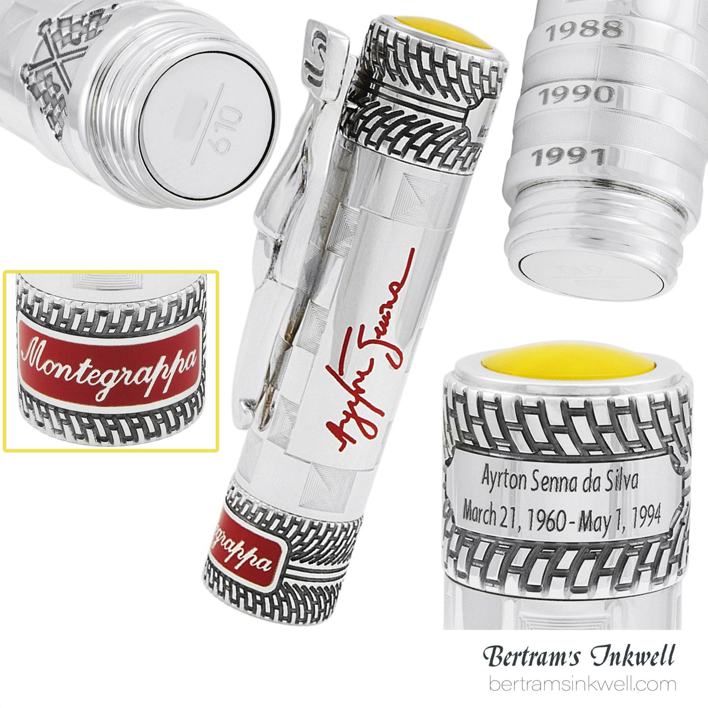Montegrappa Ayrton Senna Silver Limited Edition Rollerball ISICSRSE, 2014