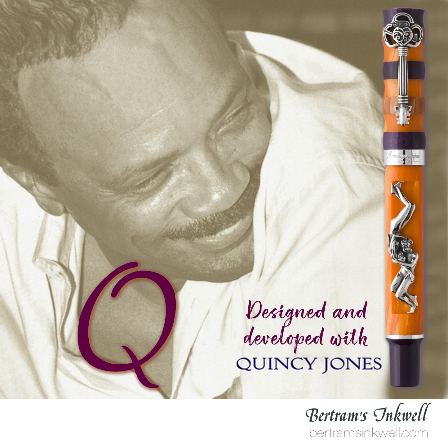 Montegrappa Quincy Jones - The Secret Garden Limited Edition Rollerball ISSGNRCO, 2015