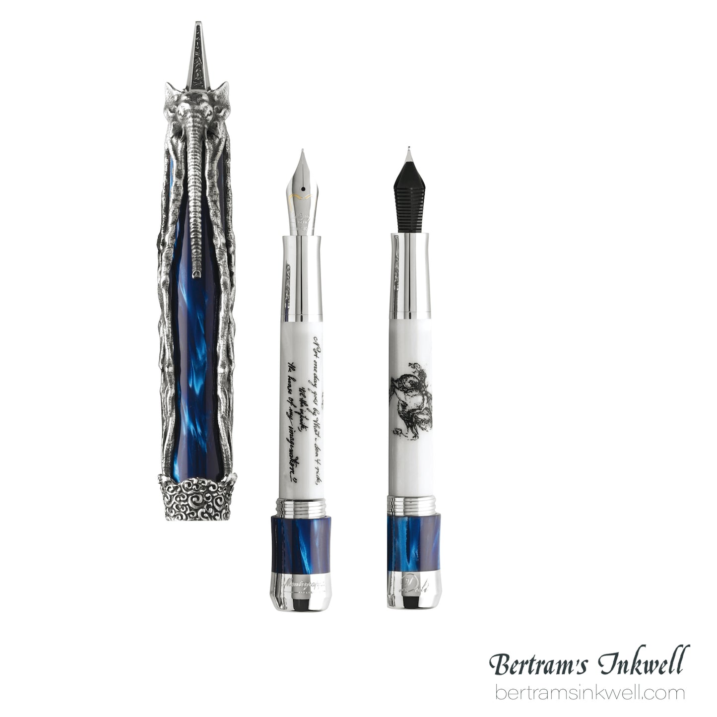 Montegrappa Salvador Dali Sterling Silver Limited Edition Fountain Pen ISDSN3S, 2013