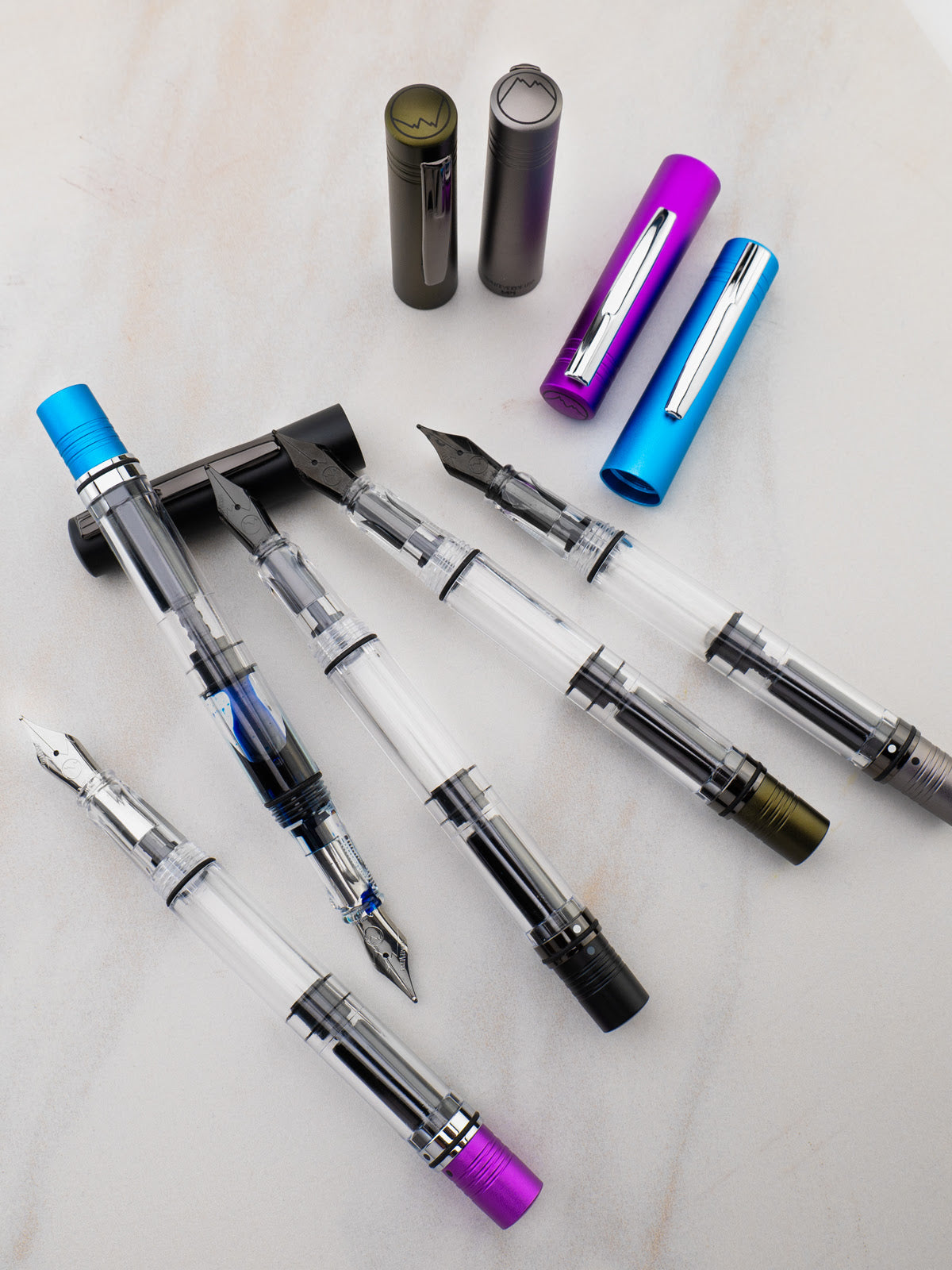 Monteverde MP1 Bright Blue Demonstrator Fountain Pen