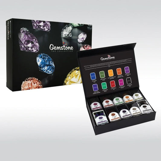 Monteverde Gemstone 10 Ink Bottle Set