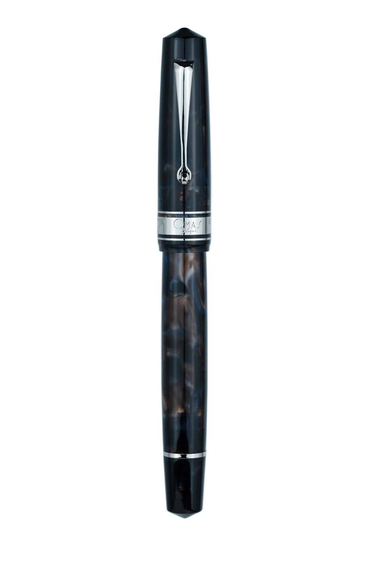 Omas Bologna Galassia Silver Trim Fountain Pen