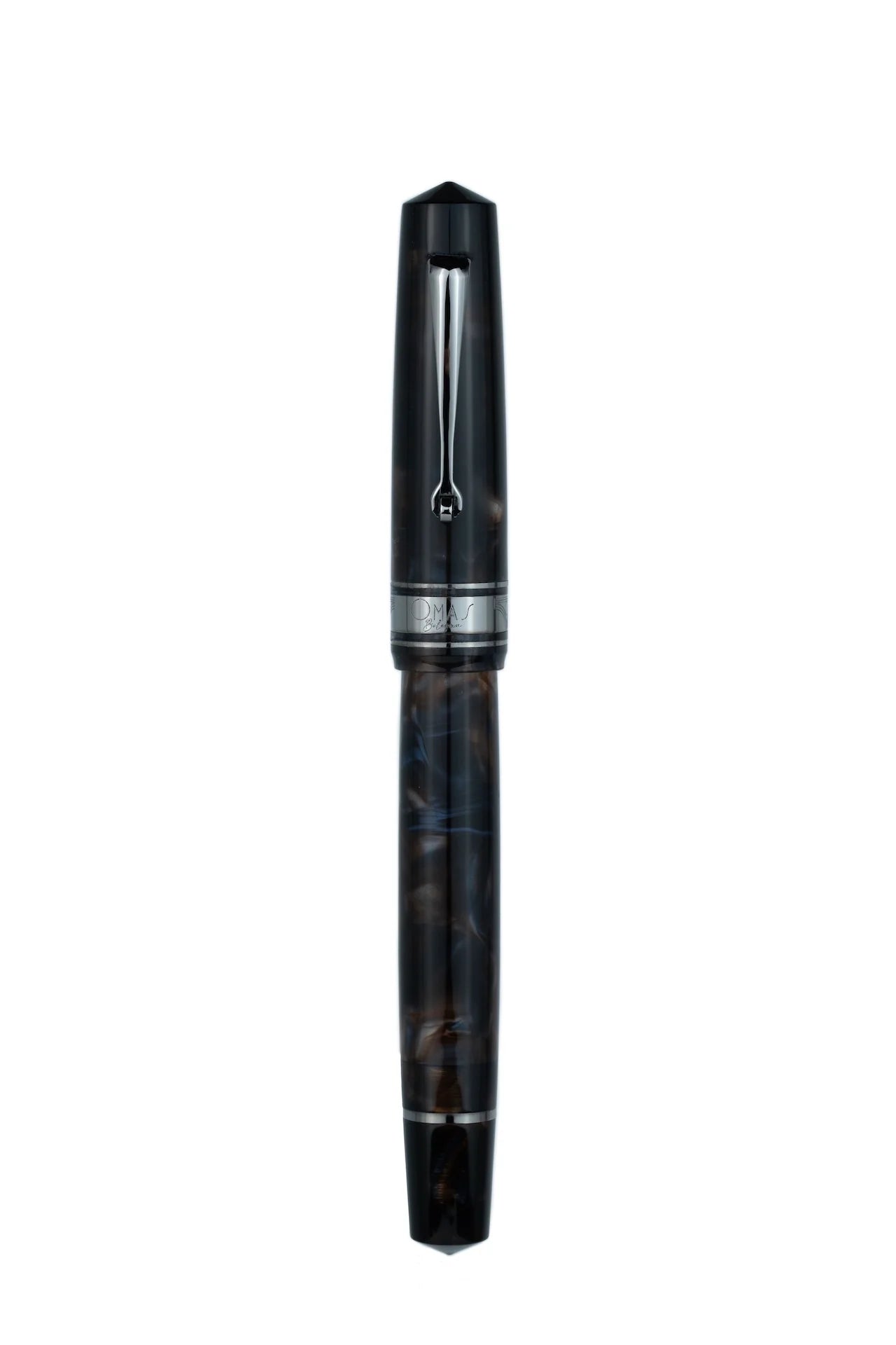 Omas Bologna Galassia Black Ruthenium Trim Fountain Pen