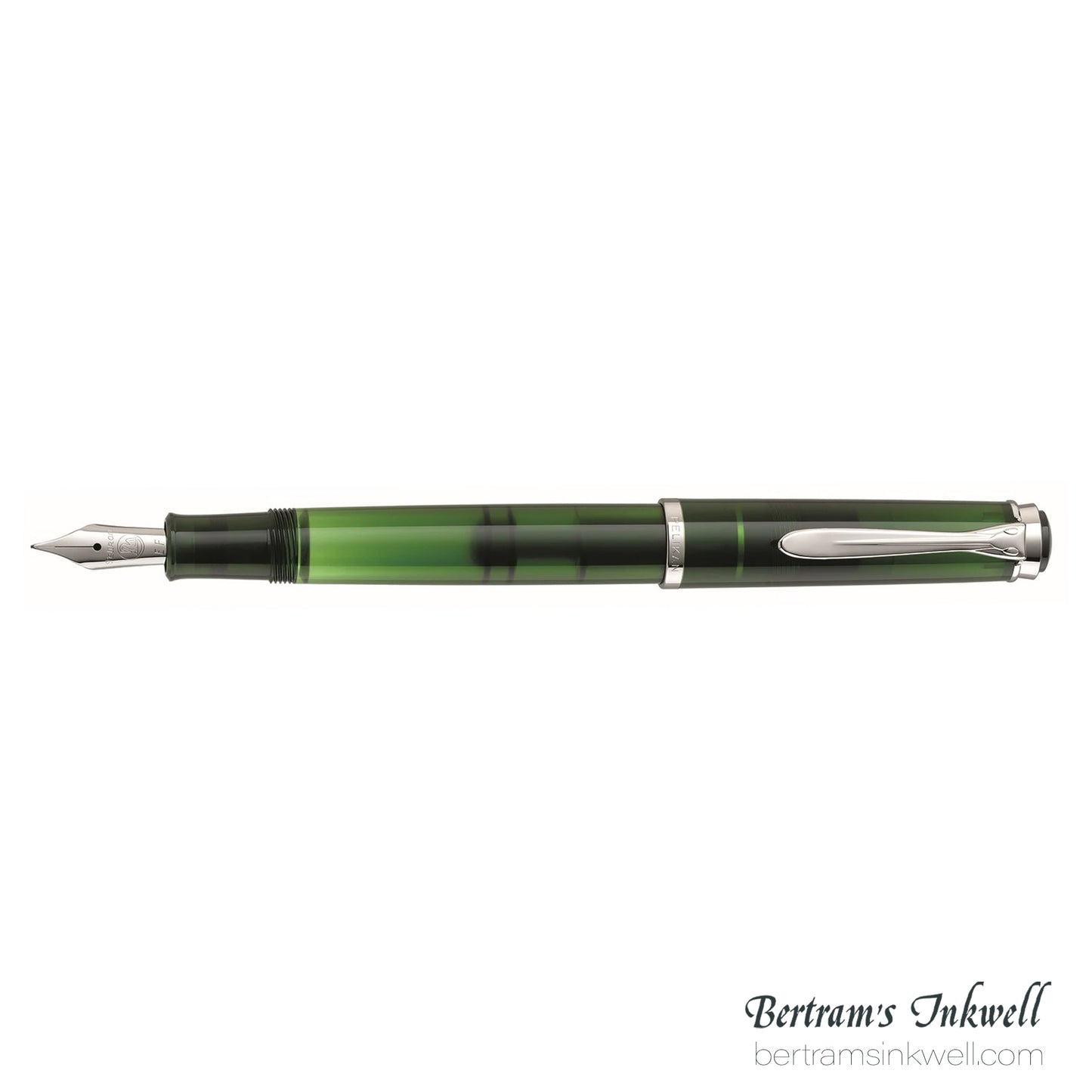 Pelikan M205 Special Edition Olivine Fountain Pen and Matching Bottled Ink